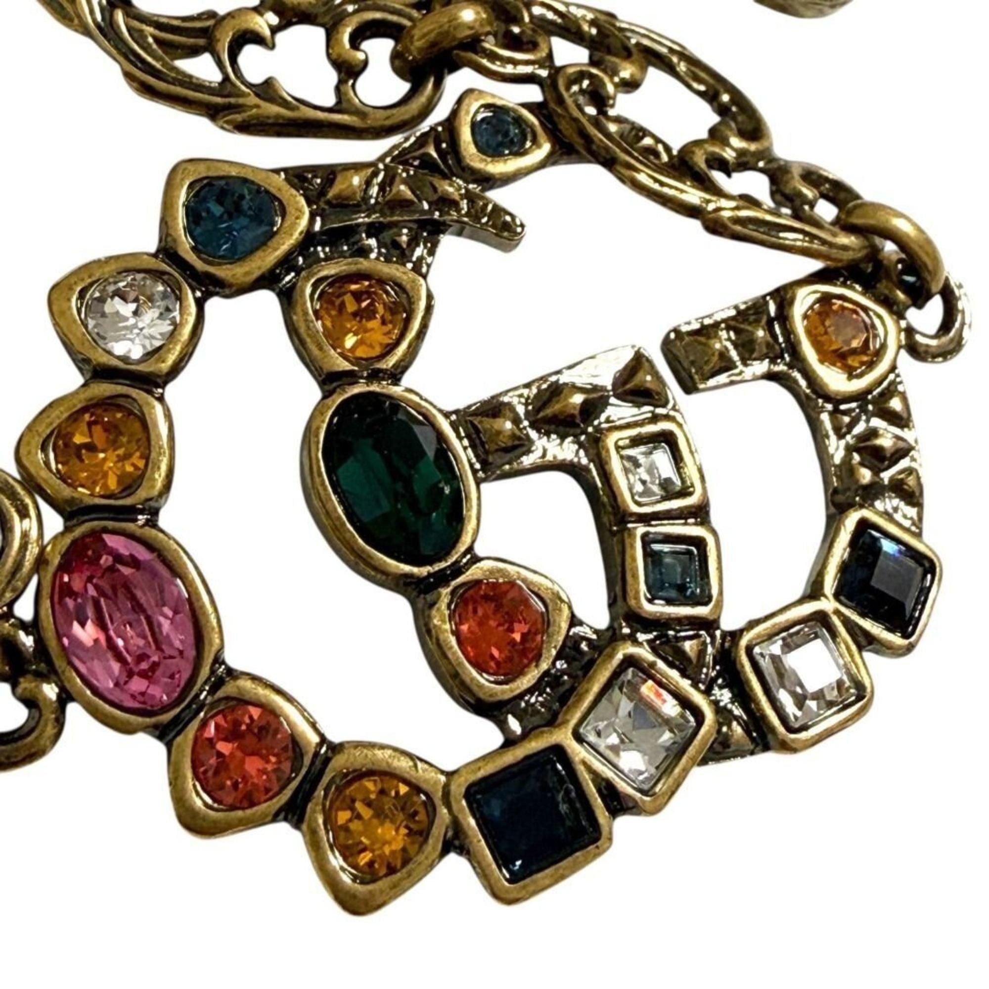 Gucci Gucci Women's Double G Beaded Bracelet in Antique Gold Size ONE SIZE - 3 Thumbnail
