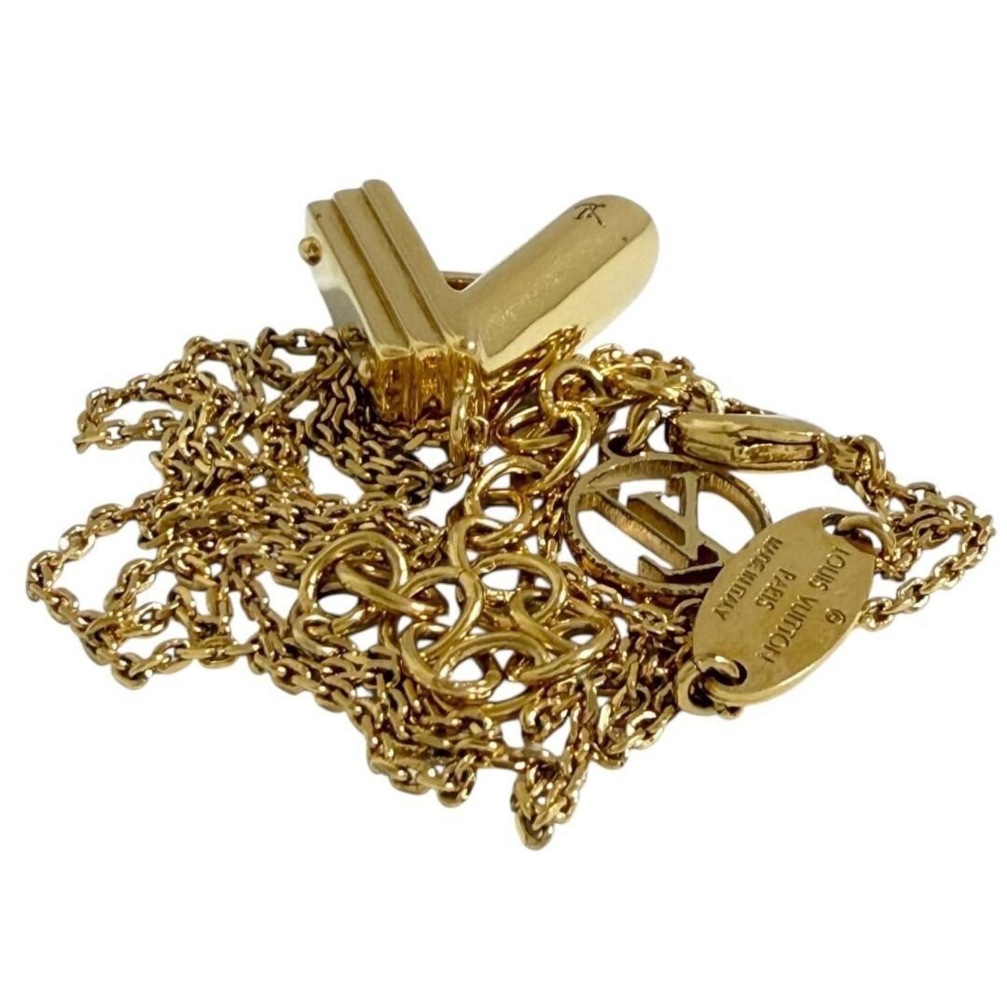 Louis Vuitton Louis Vuitton Women's Men's Pendant Necklace Initial Size ONE SIZE - 6 Thumbnail