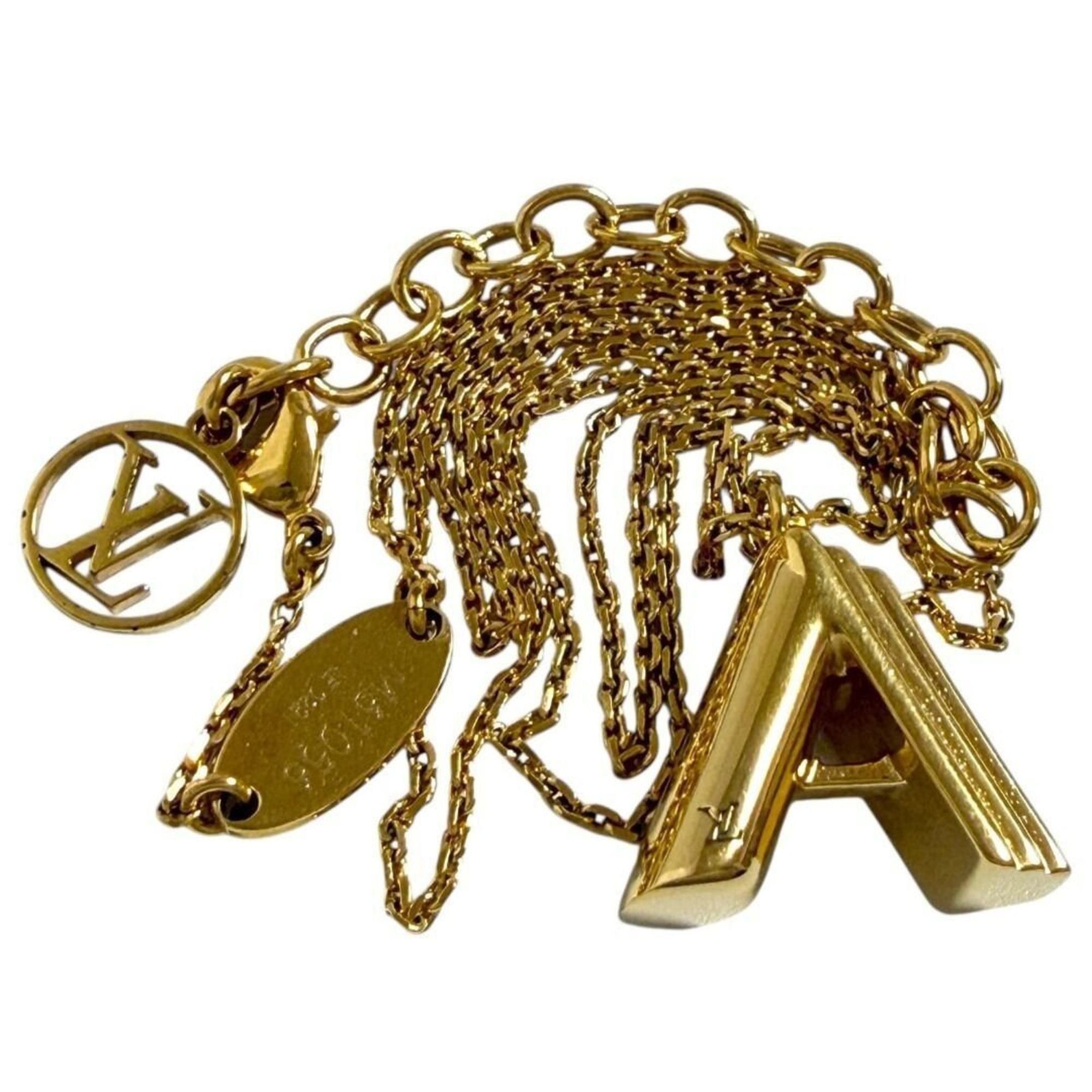 Louis Vuitton Louis Vuitton Women's Men's Pendant Necklace Initial Size ONE SIZE - 4 Thumbnail