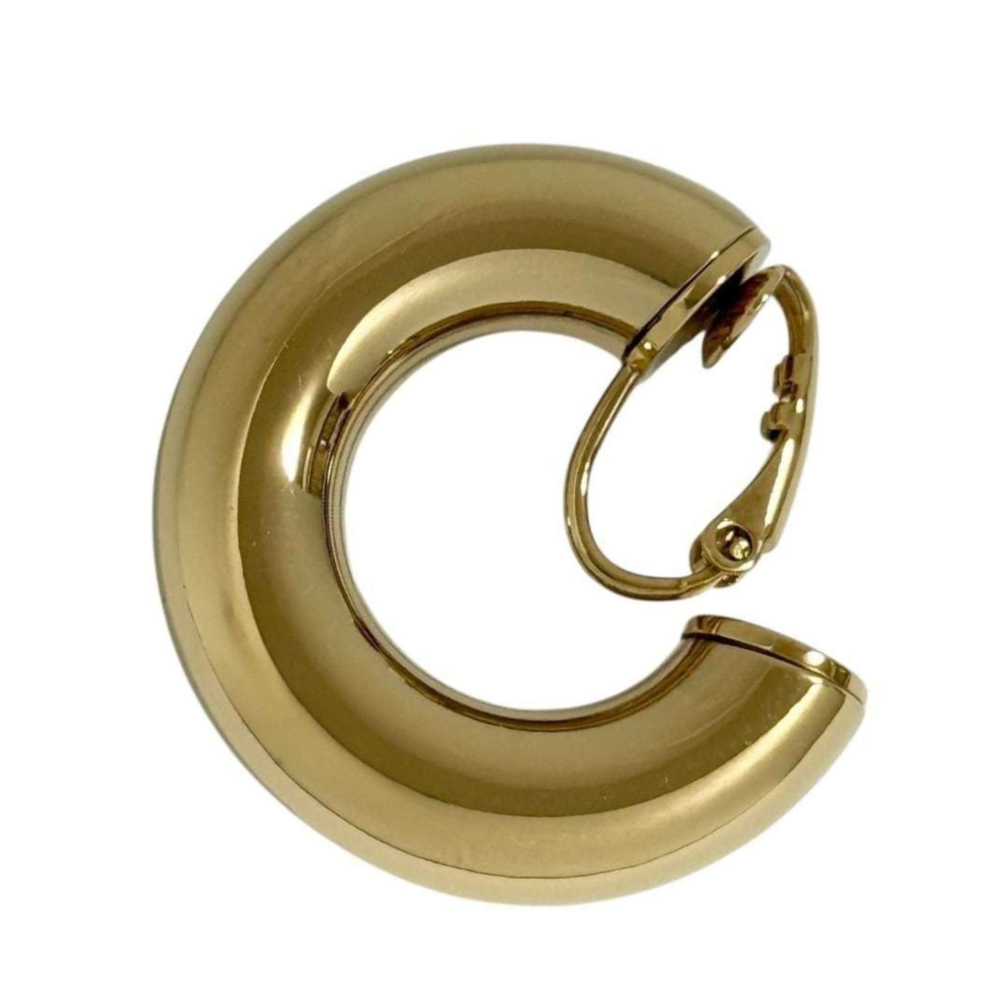 Gucci Gucci Women's Hoop Single Earring, Right Ear, Gold, Large Size ONE SIZE - 2 Thumbnail
