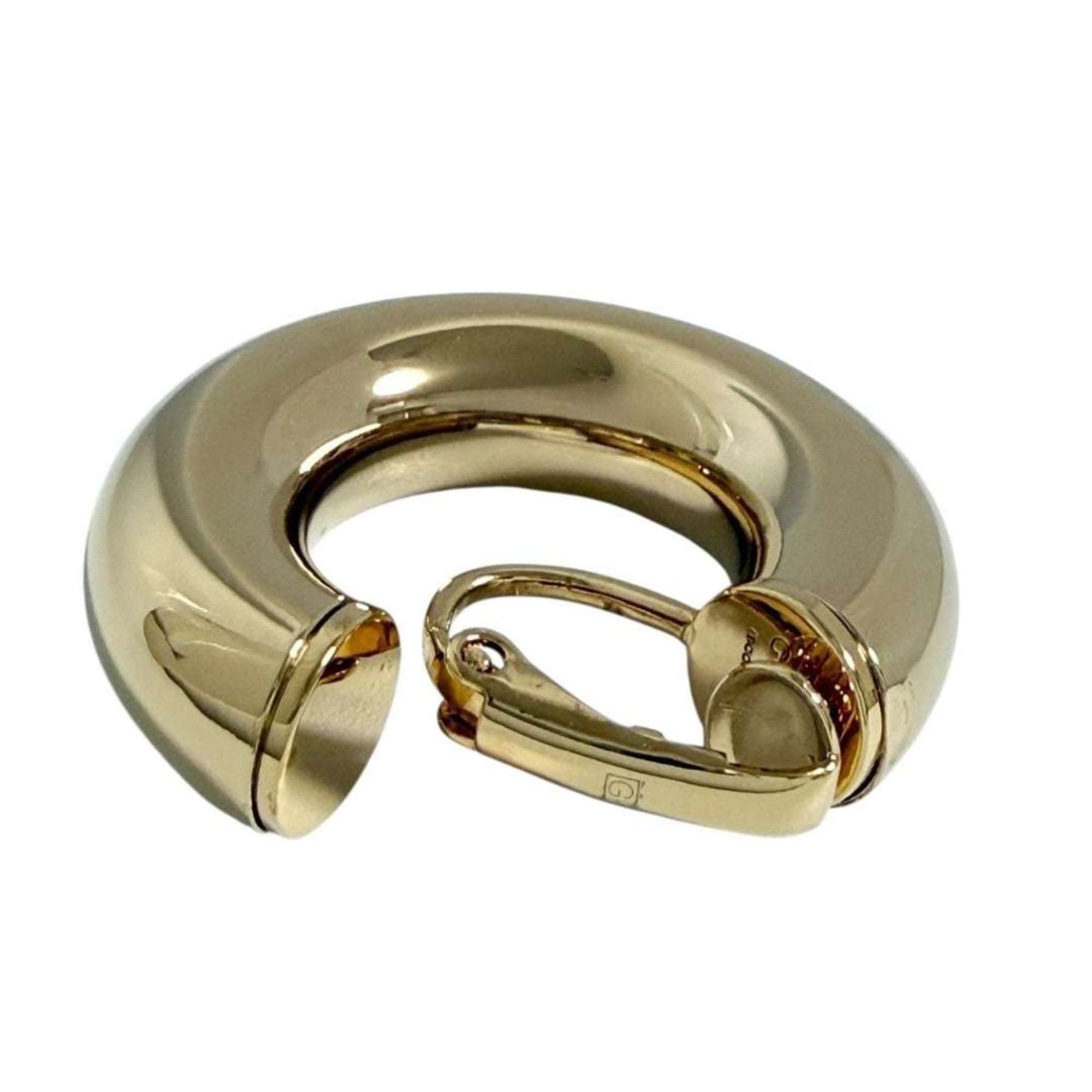 Gucci Gucci Women's Hoop Single Earring, Right Ear, Gold, Large Size ONE SIZE - 4 Thumbnail