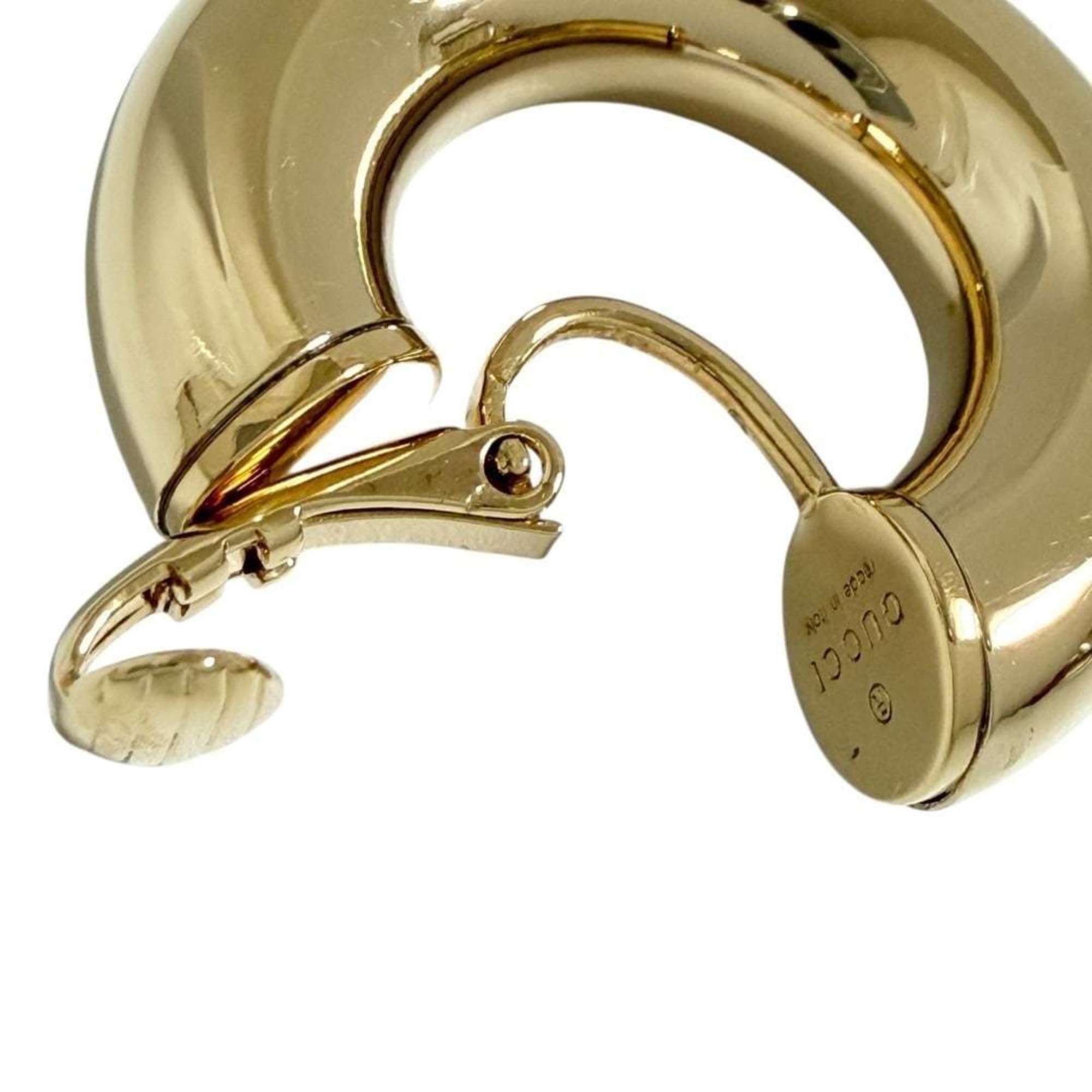 Gucci Gucci Women's Hoop Single Earring, Right Ear, Gold, Large Size ONE SIZE - 5 Thumbnail
