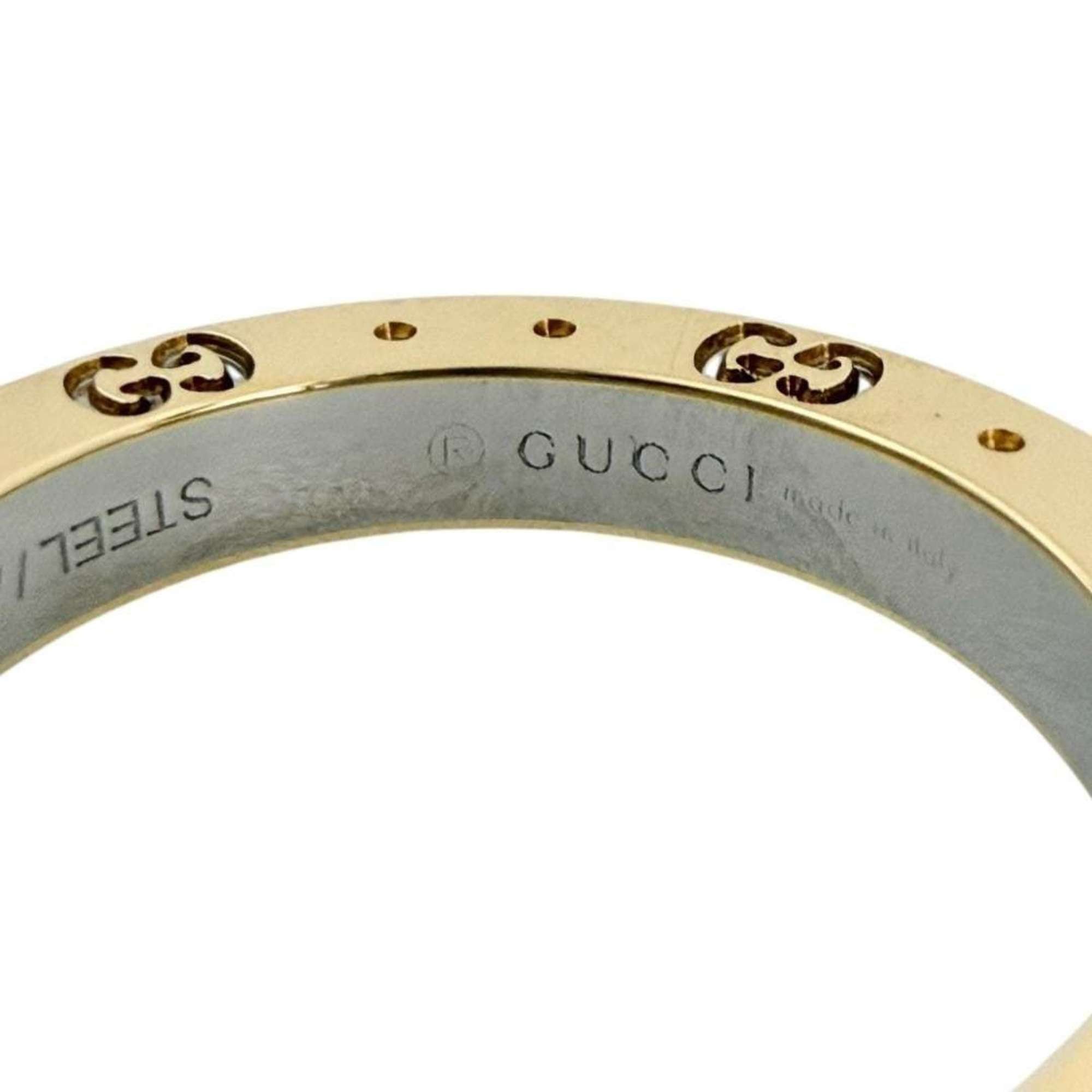 Gucci Gucci Icon Ring for Men and Women, 18K Gold, Two-tone, Size 11 Size ONE SIZE - 7 Thumbnail