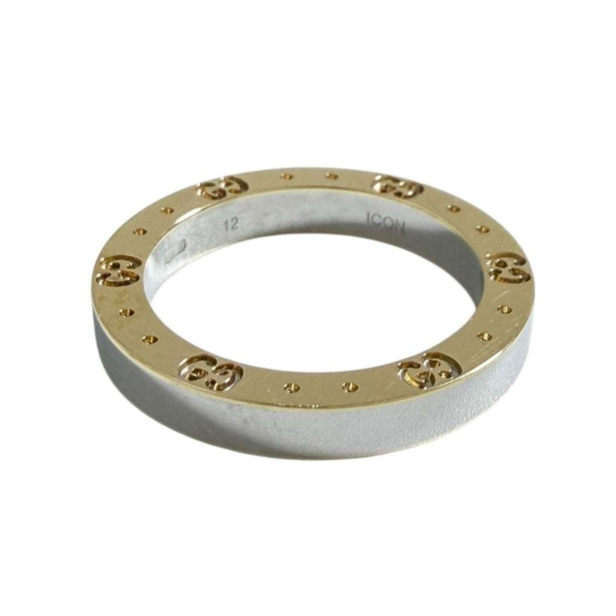 Gucci Gucci Icon Ring for Men and Women, 18K Gold, Two-tone, Size 11 Size ONE SIZE - 4 Thumbnail