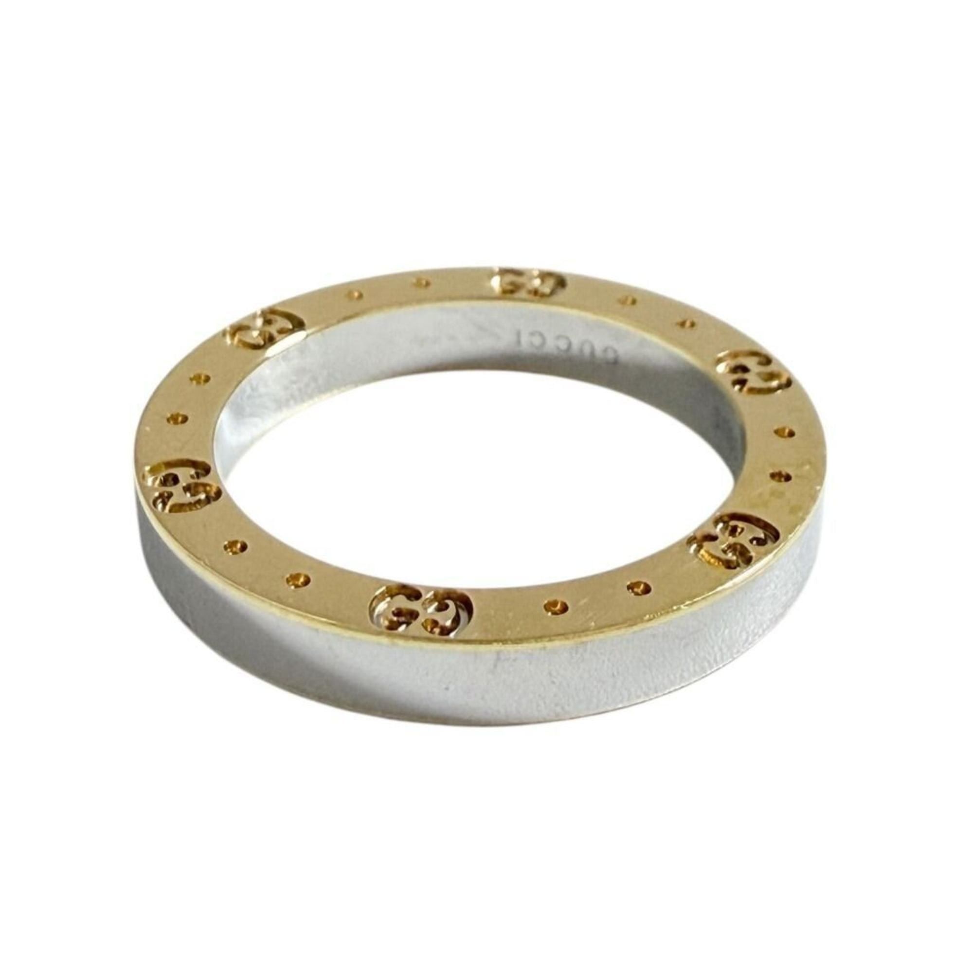 Gucci Gucci Icon Ring for Men and Women, 18K Gold, Two-tone, Size 11 Size ONE SIZE - 2 Thumbnail