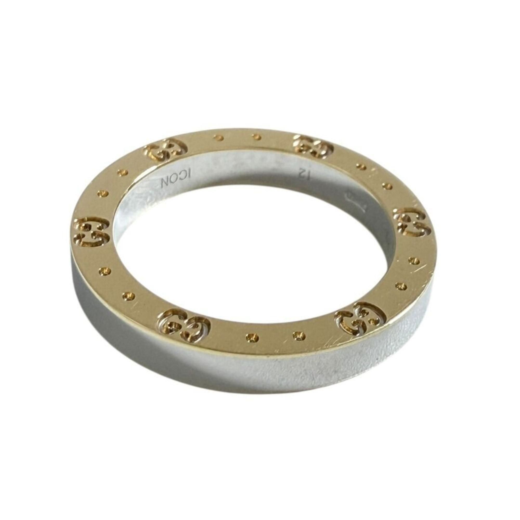Gucci Gucci Icon Ring for Men and Women, 18K Gold, Two-tone, Size 11 Size ONE SIZE - 3 Thumbnail