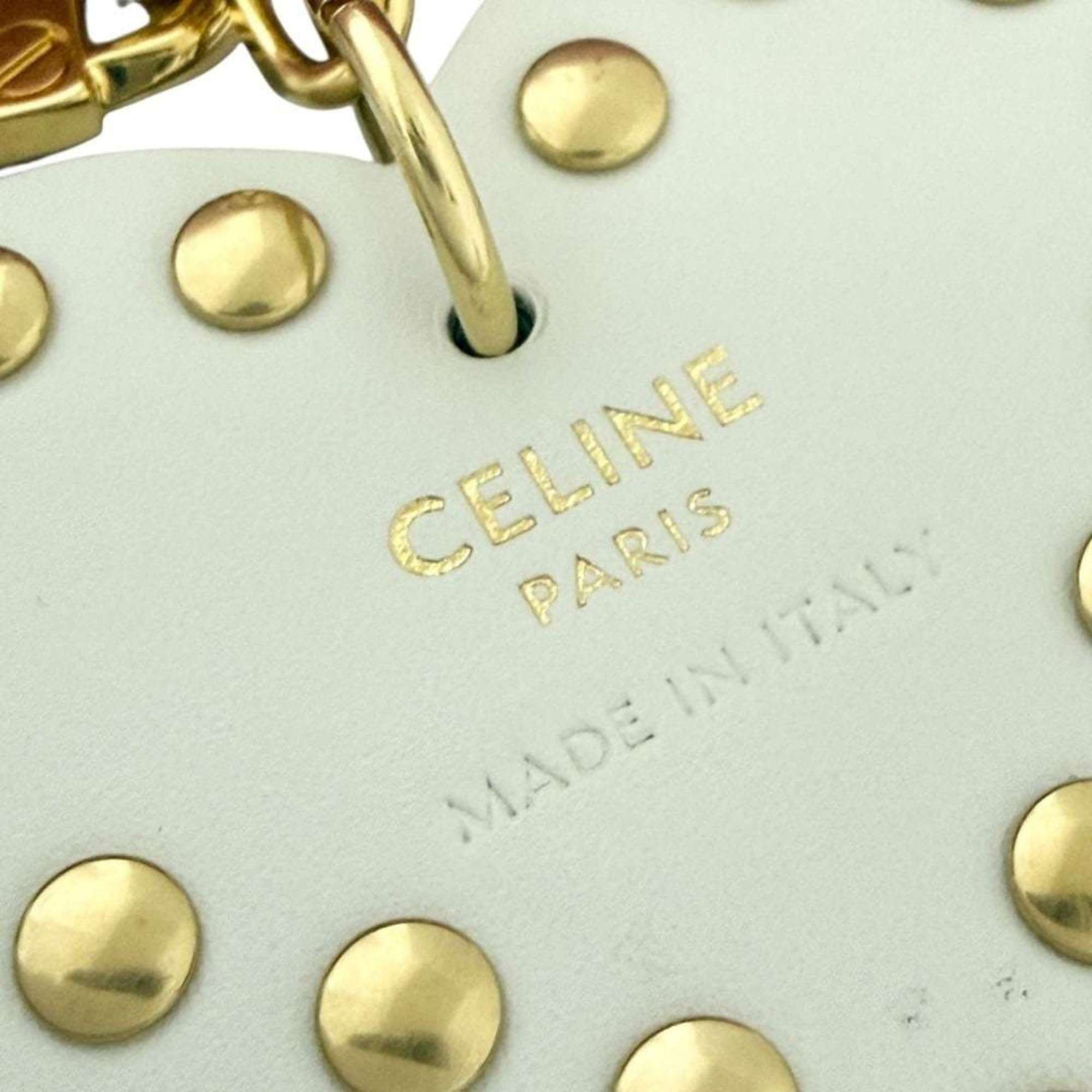 Celine Celine Women's Triomphe Pom-Pom Bag Charm in Pink Size ONE SIZE - 9 Thumbnail