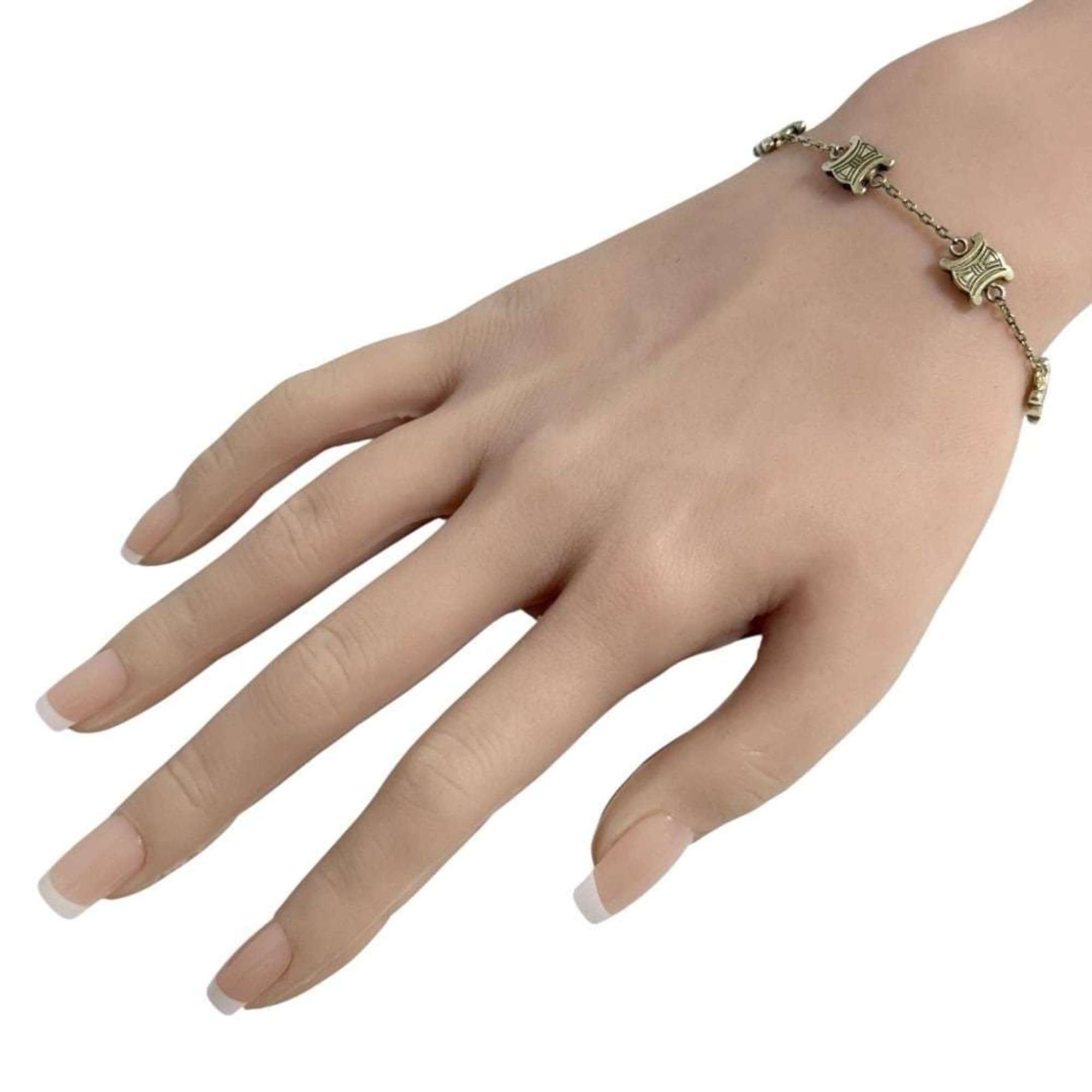 Celine Celine Station Bracelet for Men and Women, Macadam, Gold Size ONE SIZE - 9 Thumbnail