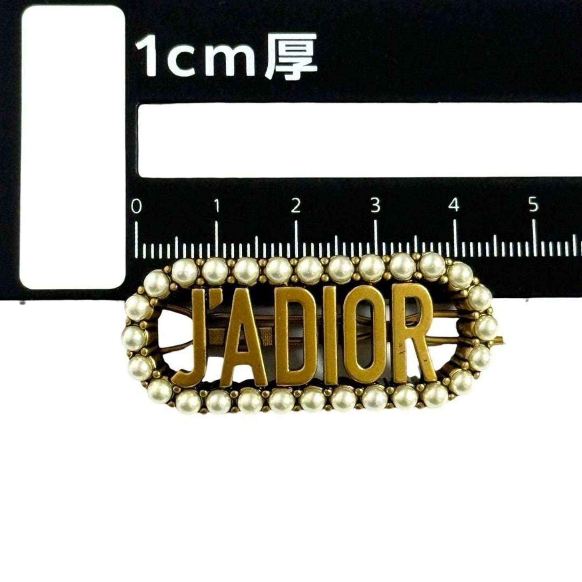 Dior Christian Dior Dior Women's Barrette Hair Clip Hairpin with Faux Pearls Size ONE SIZE - 9 Thumbnail
