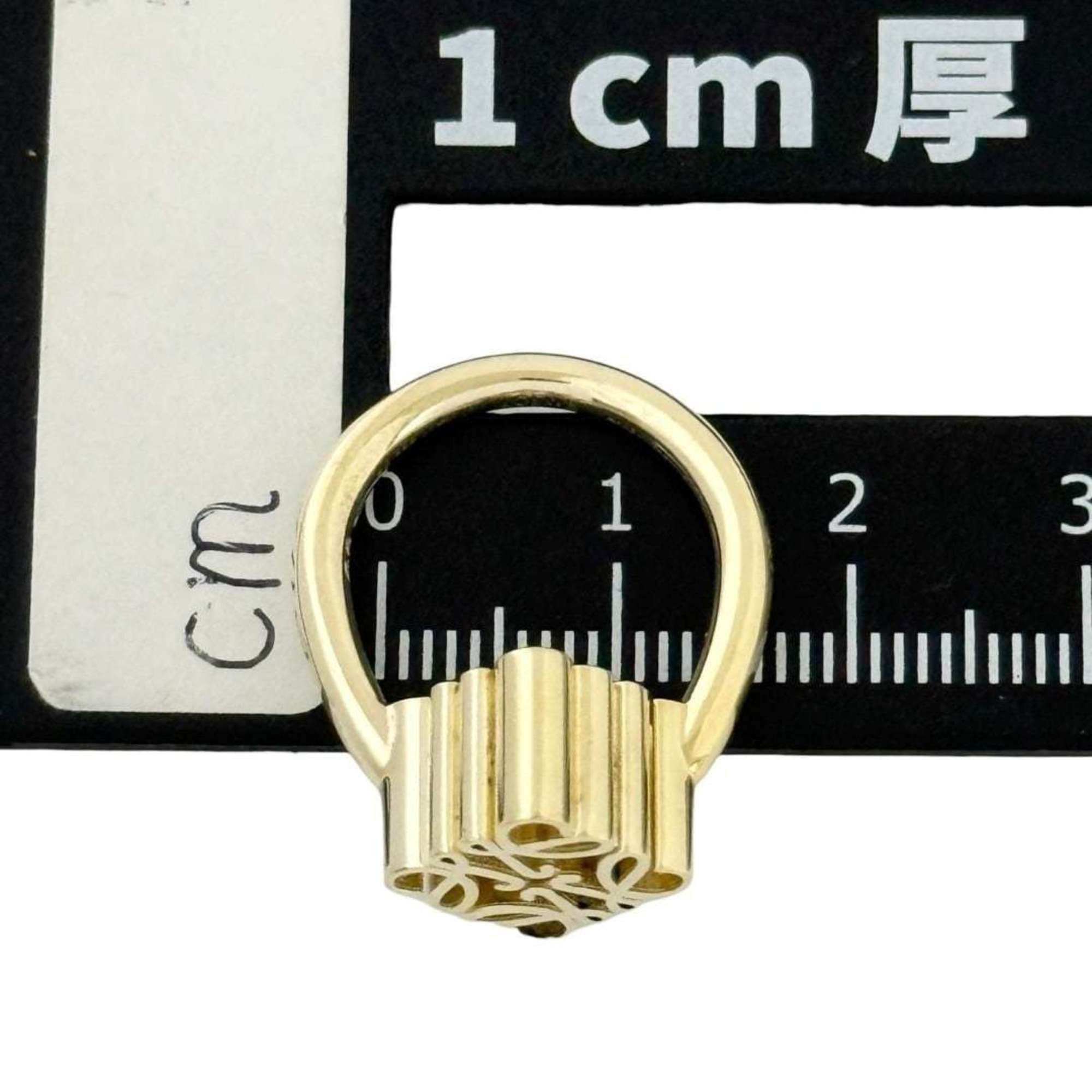 Loewe Loewe Women's Single Anagram Ring, Size 9, 24K Silver Size ONE SIZE - 8 Thumbnail