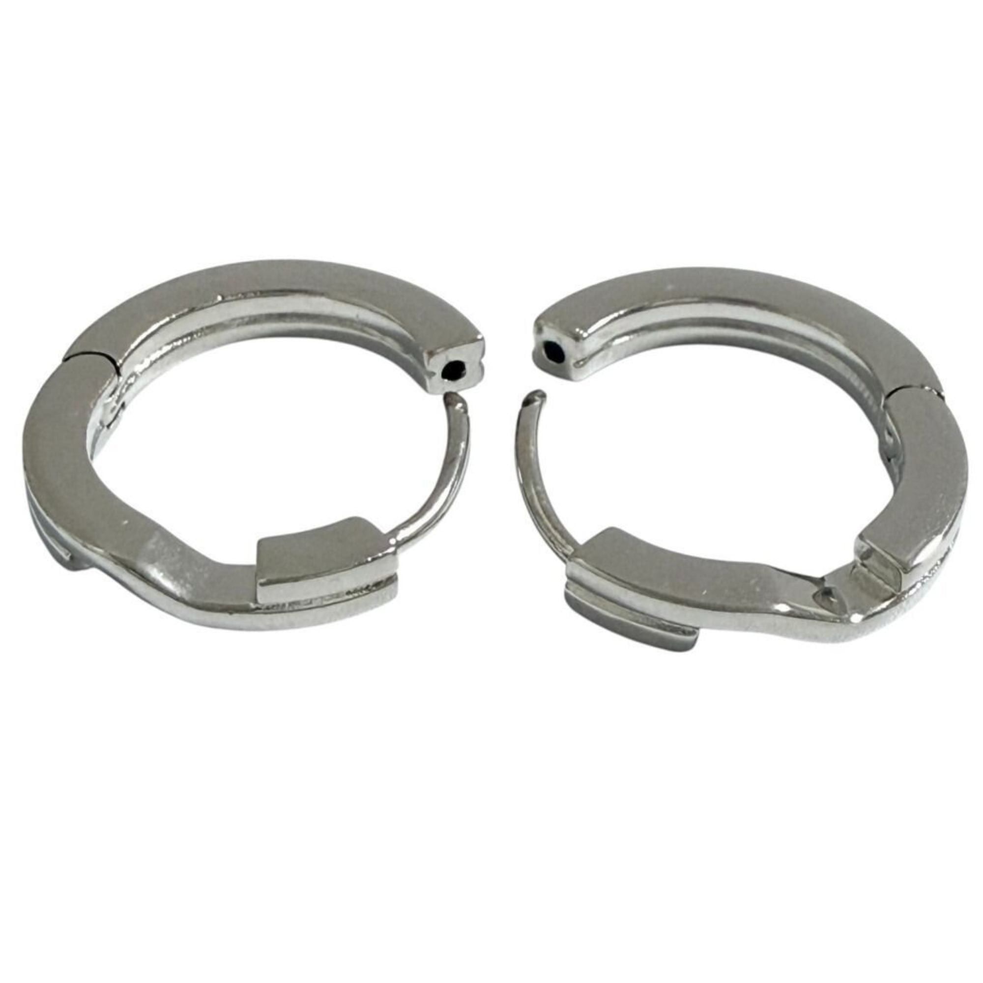 Balenciaga Balenciaga Women's City Paris Hoop Drop Earrings in Silver Size ONE SIZE - 6 Thumbnail