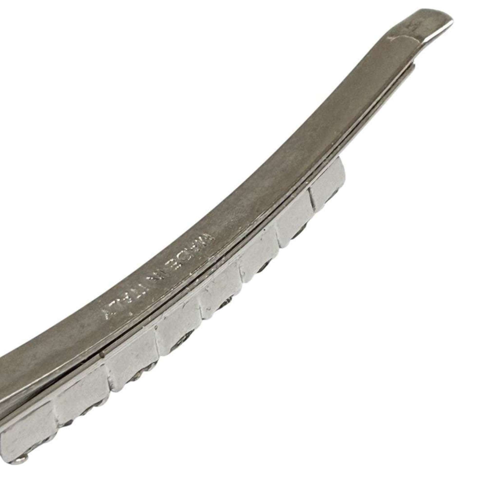 Prada Prada Women's Hairpin Hair Clip Barrette with Beads, Silver, 1 Piece Only Size ONE SIZE - 7 Thumbnail