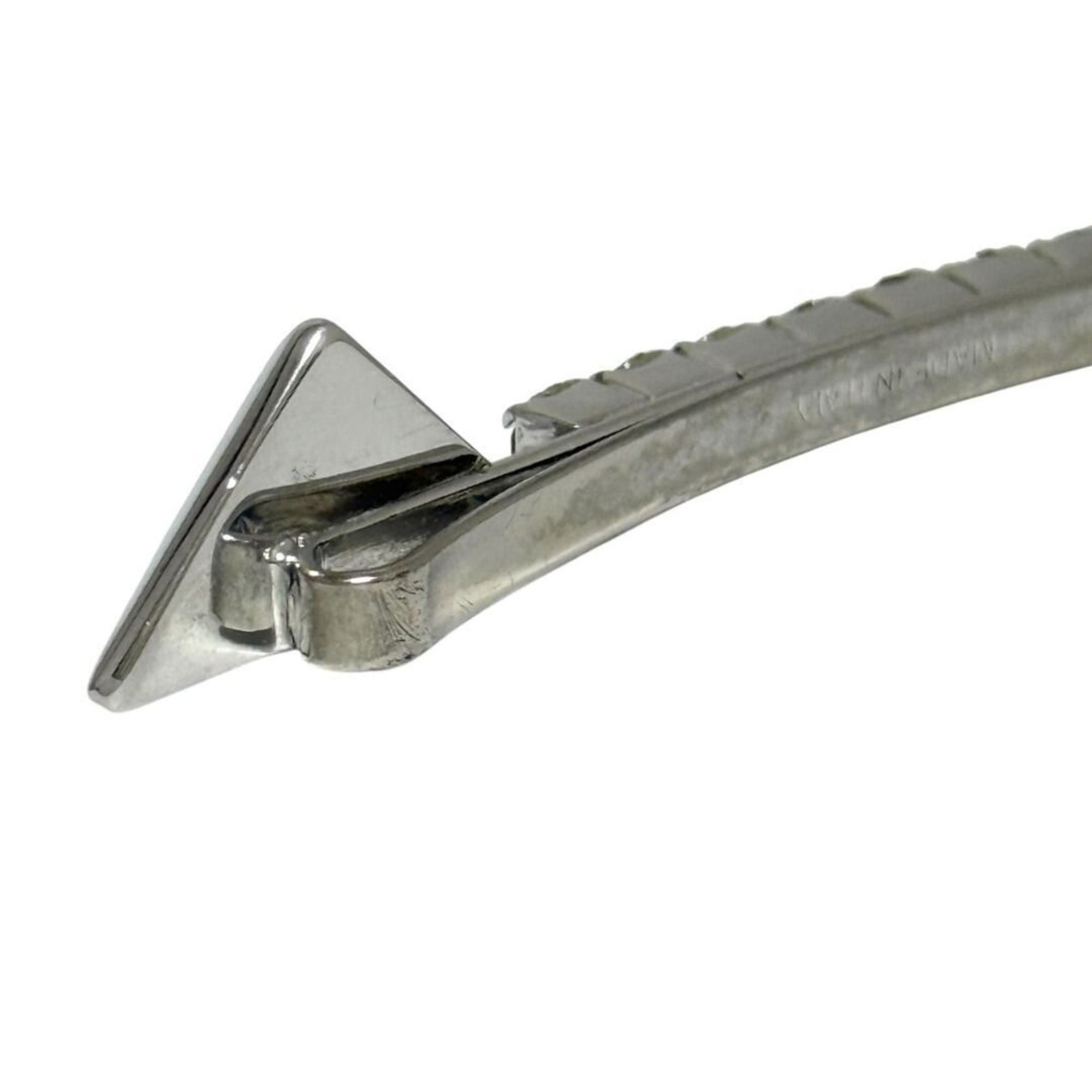 Prada Prada Women's Hairpin Hair Clip Barrette with Beads, Silver, 1 Piece Only Size ONE SIZE - 6 Thumbnail