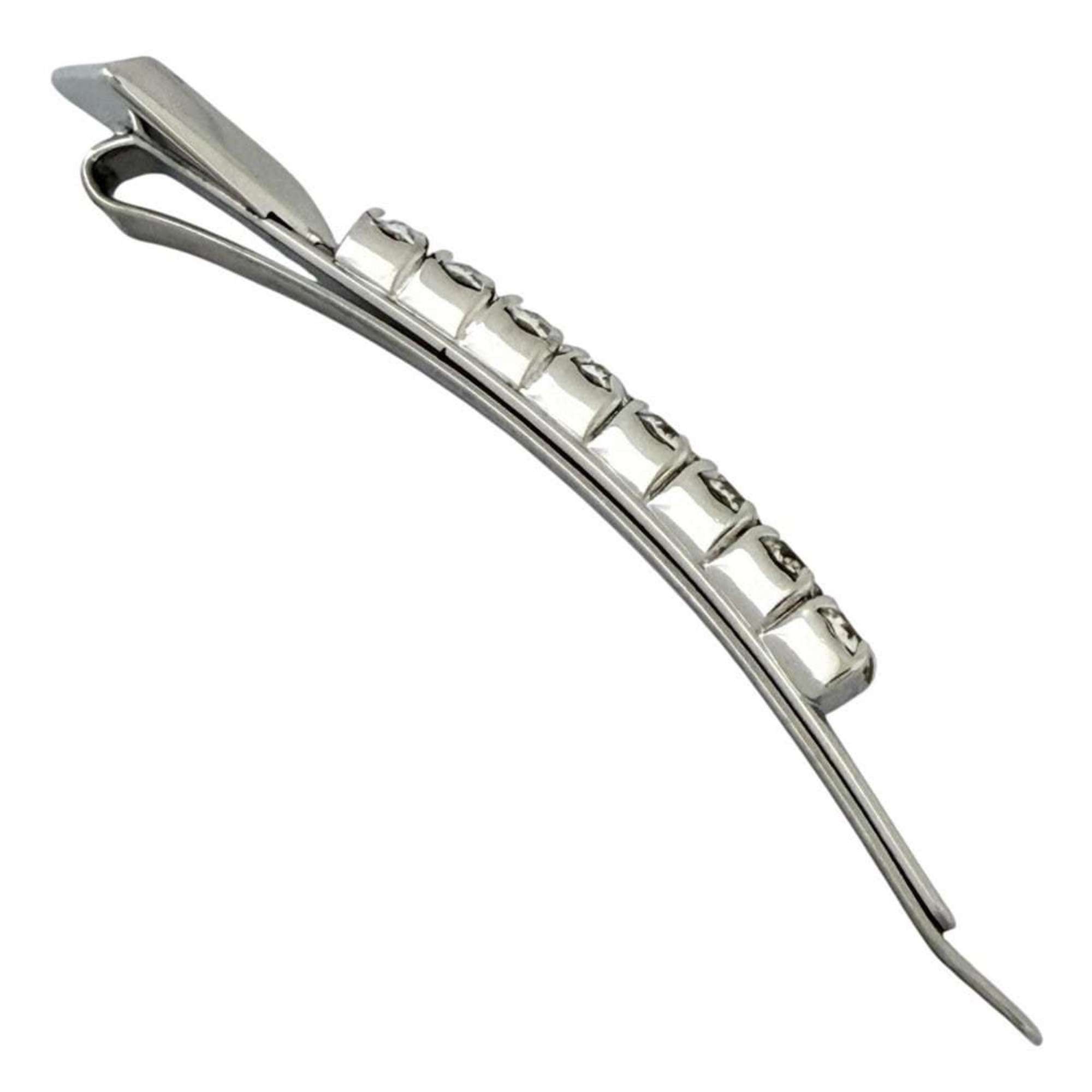 Prada Prada Women's Hairpin Hair Clip Barrette with Beads, Silver, 1 Piece Only Size ONE SIZE - 3 Thumbnail