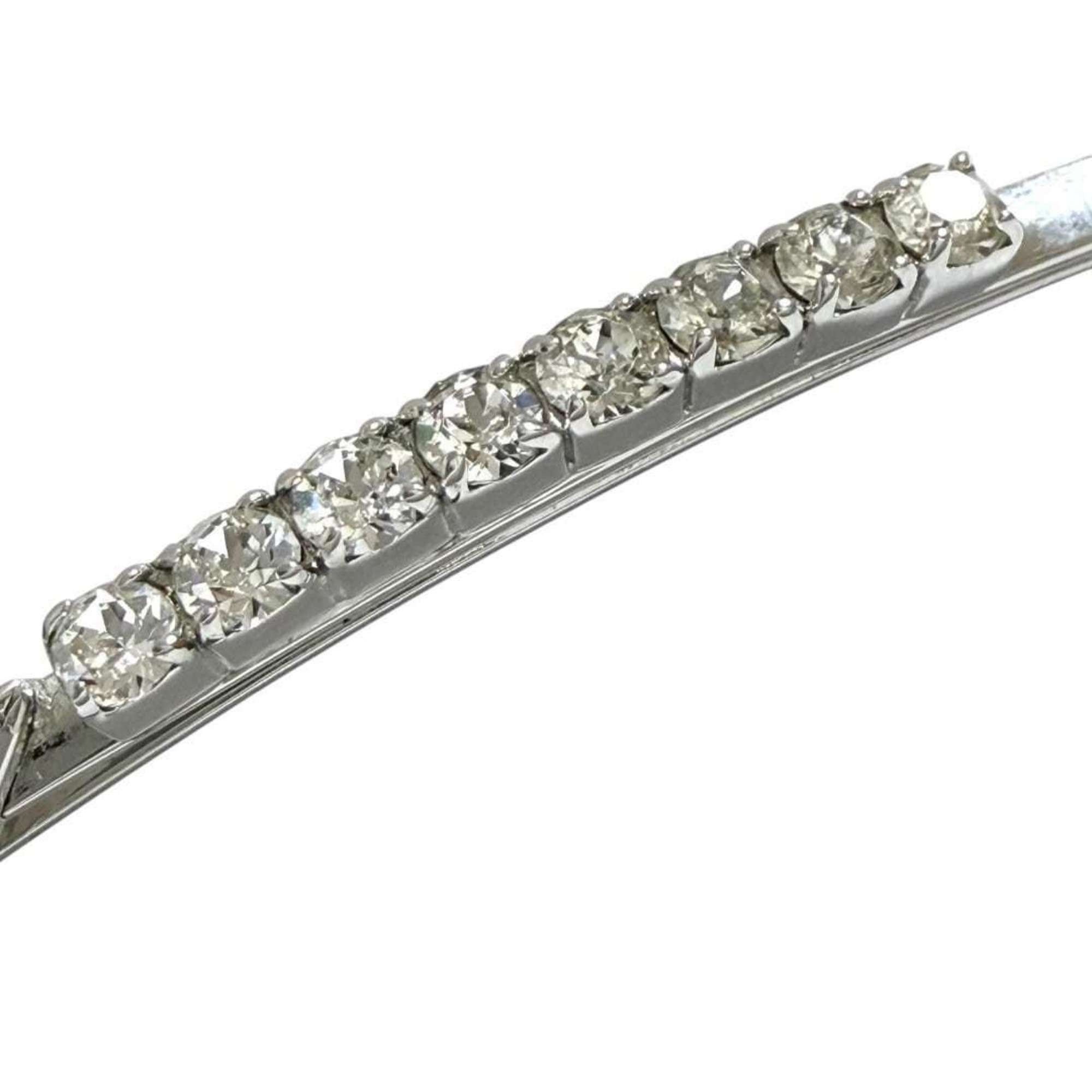 Prada Prada Women's Hairpin Hair Clip Barrette with Beads, Silver, 1 Piece Only Size ONE SIZE - 5 Thumbnail