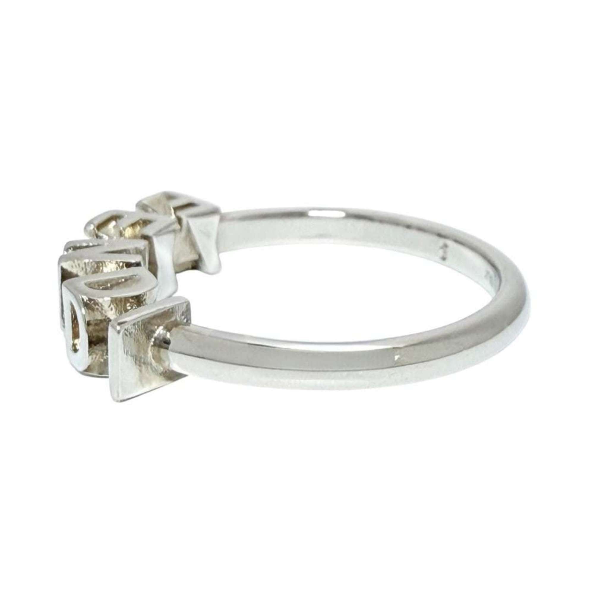 Fendi Fendi Men's Logo Ring, Size 19, Small, Silver Size ONE SIZE - 2 Thumbnail