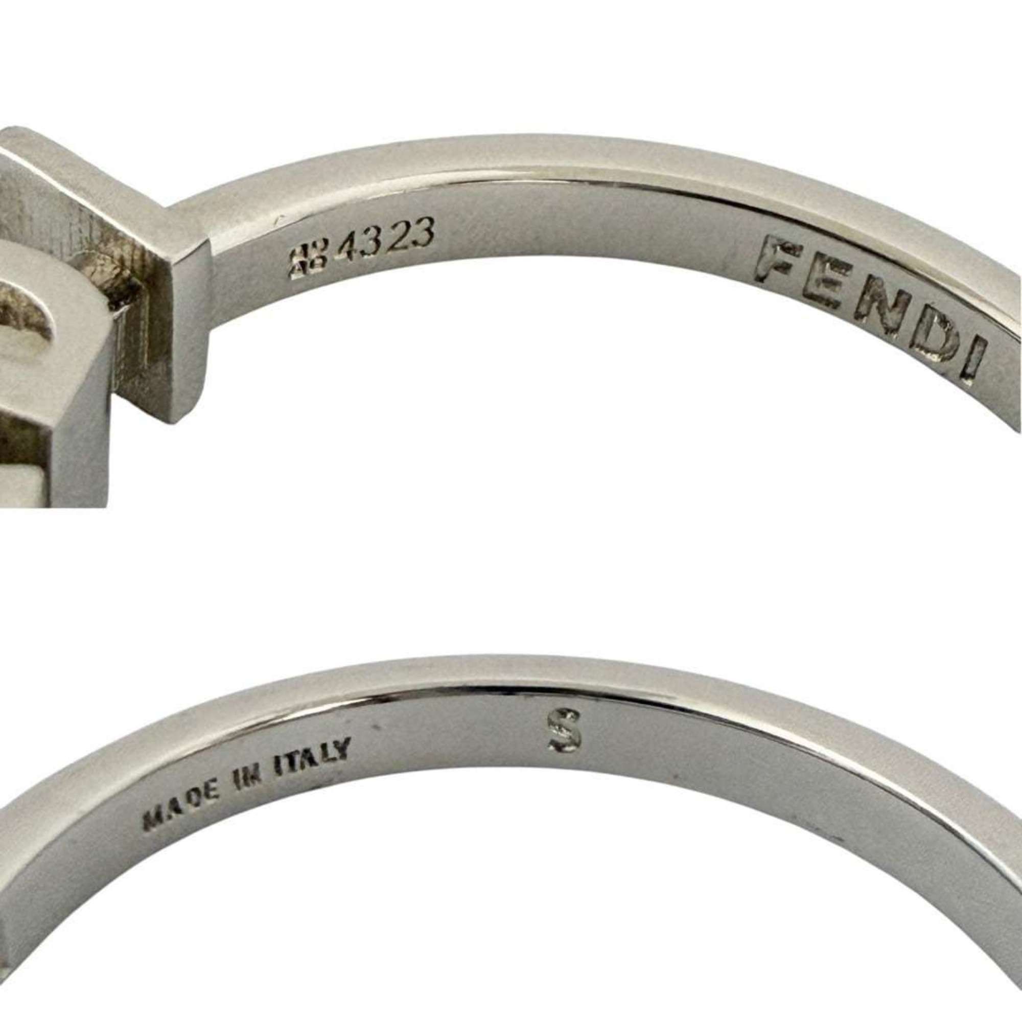 Fendi Fendi Men's Logo Ring, Size 19, Small, Silver Size ONE SIZE - 7 Thumbnail