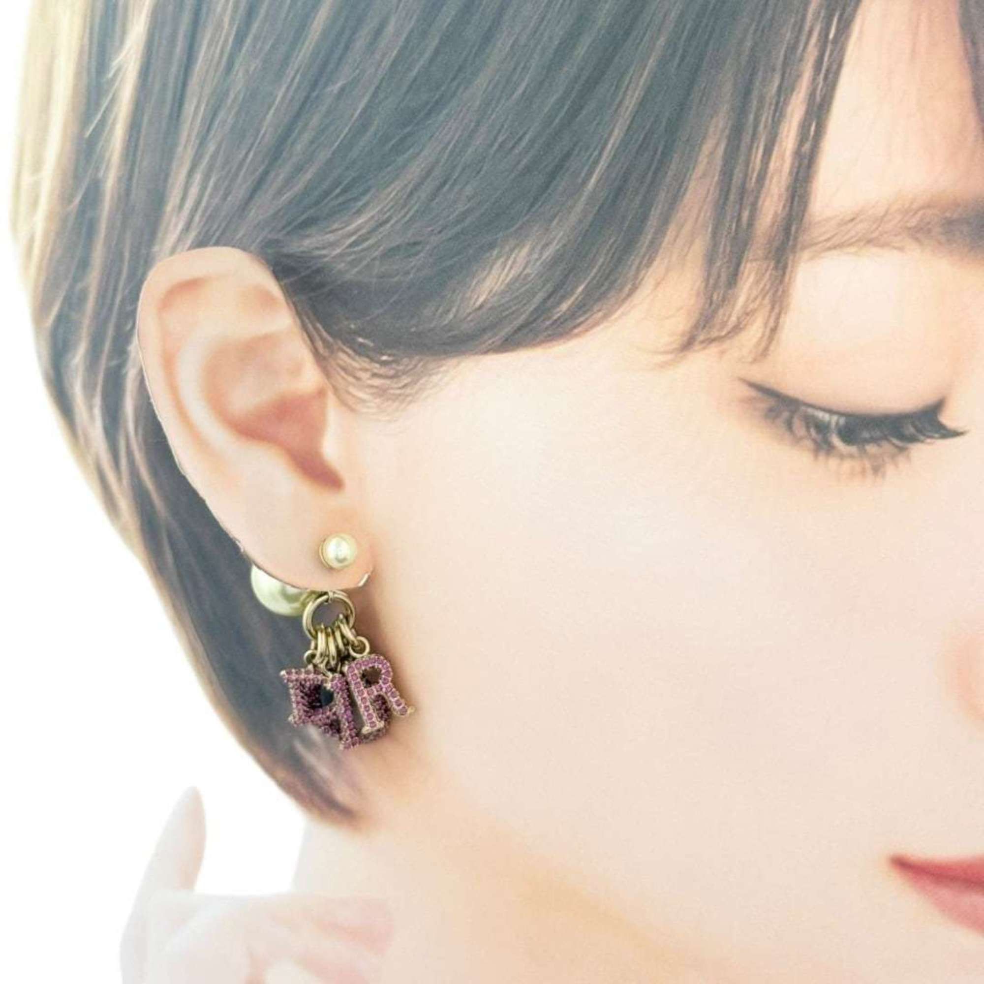 Dior Christian Dior Dior Women's Tribal Single Earring, Pink Size ONE SIZE - 10 Thumbnail