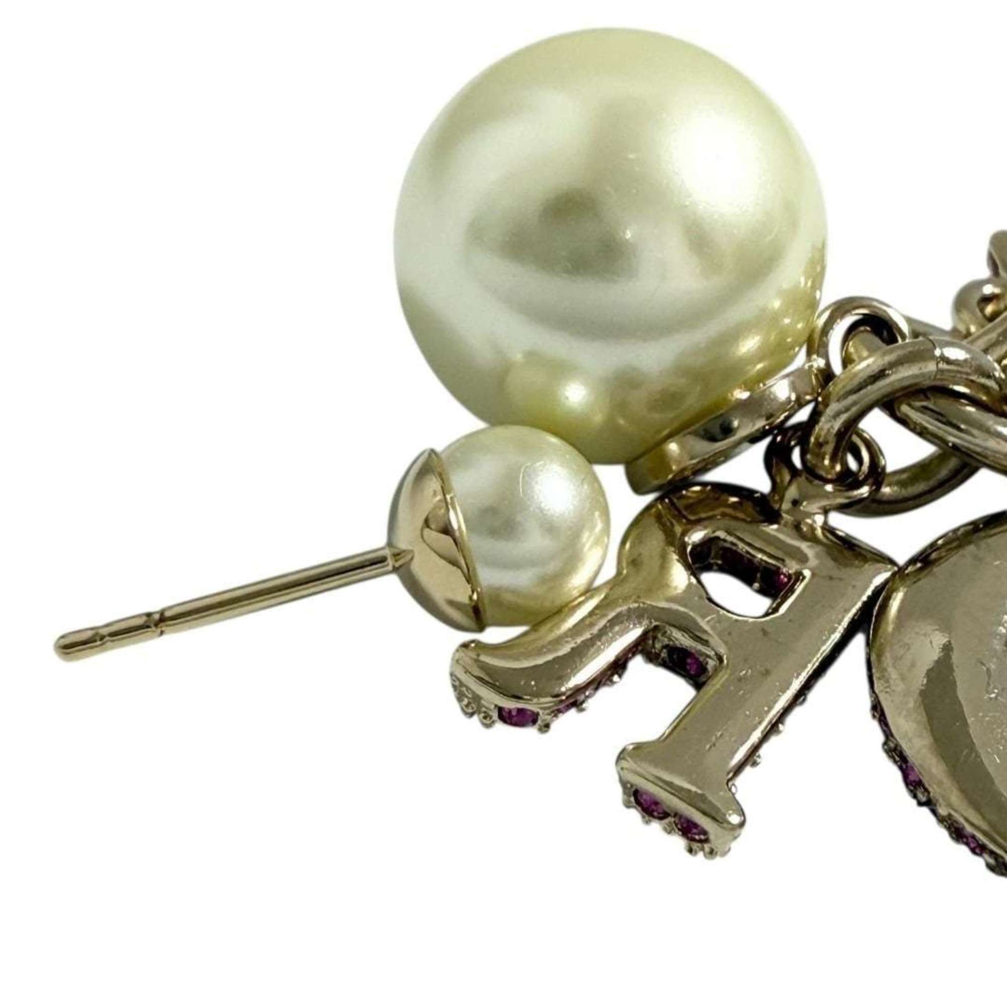 Dior Christian Dior Dior Women's Tribal Single Earring, Pink Size ONE SIZE - 6 Thumbnail