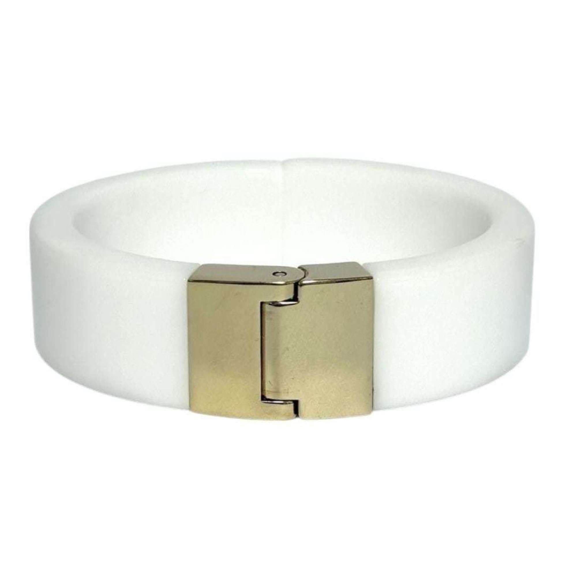 Miu Miu Miu Miu Miu Women's Plexiglas Bangle Bracelet, White, 16cm Size ONE SIZE - 6 Thumbnail