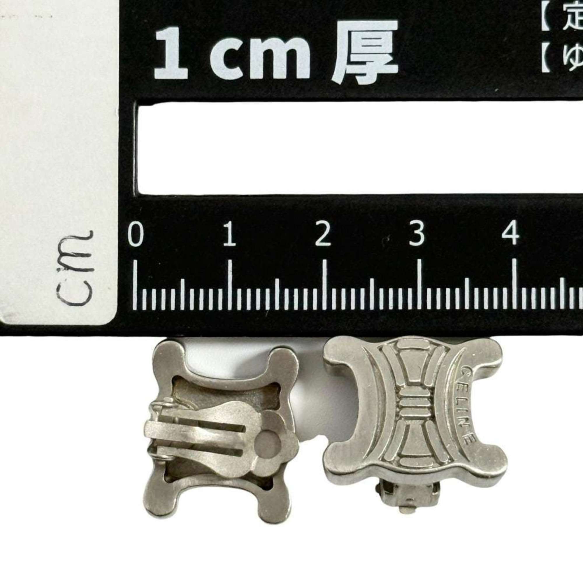 Celine Celine Macadam Clip Earrings for Men and Women, Silver Size ONE SIZE - 9 Thumbnail