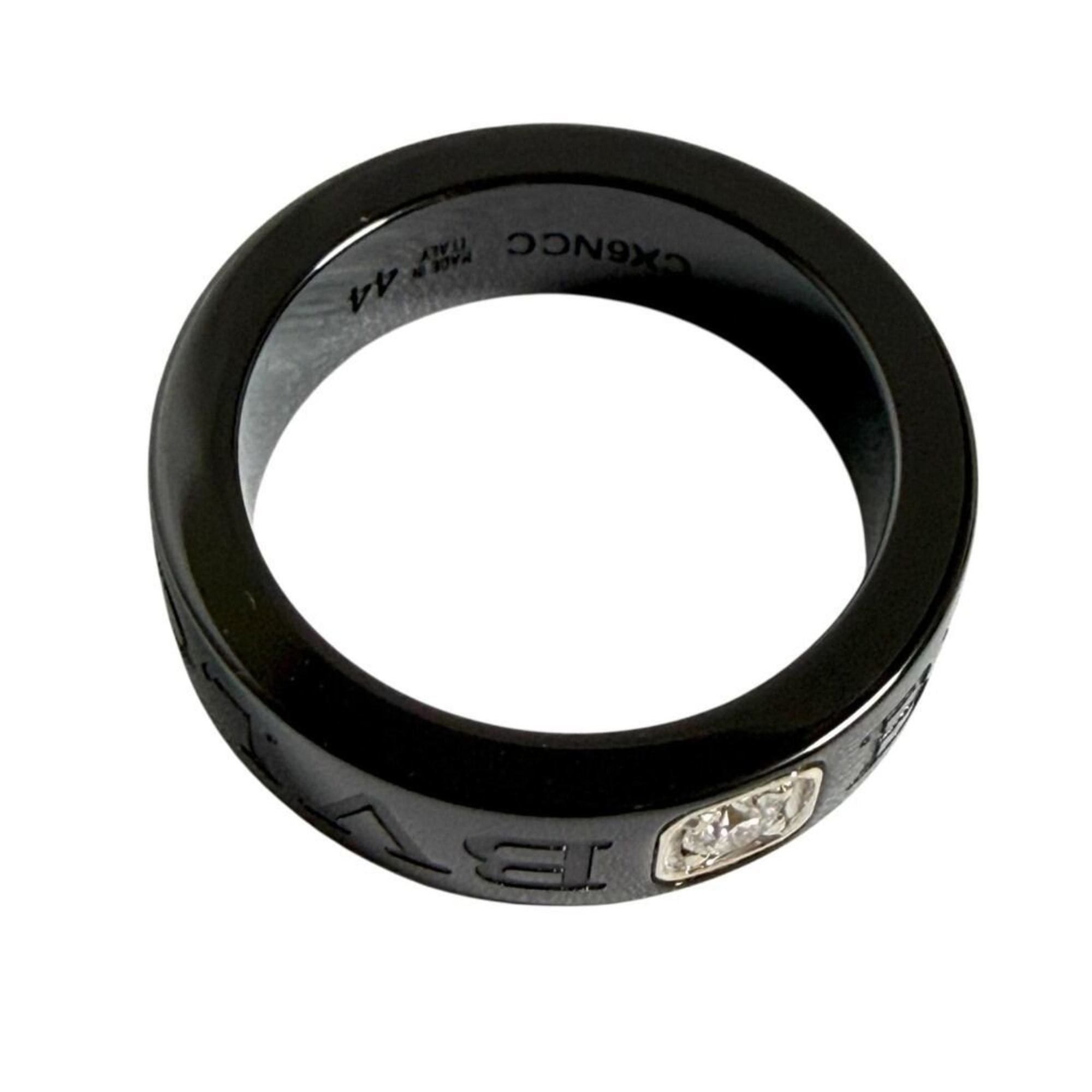 Bvlgari Bvlgari Women's/Men's Pinky Double Logo Ring, Size 4, 18K Gold Size ONE SIZE - 5 Thumbnail