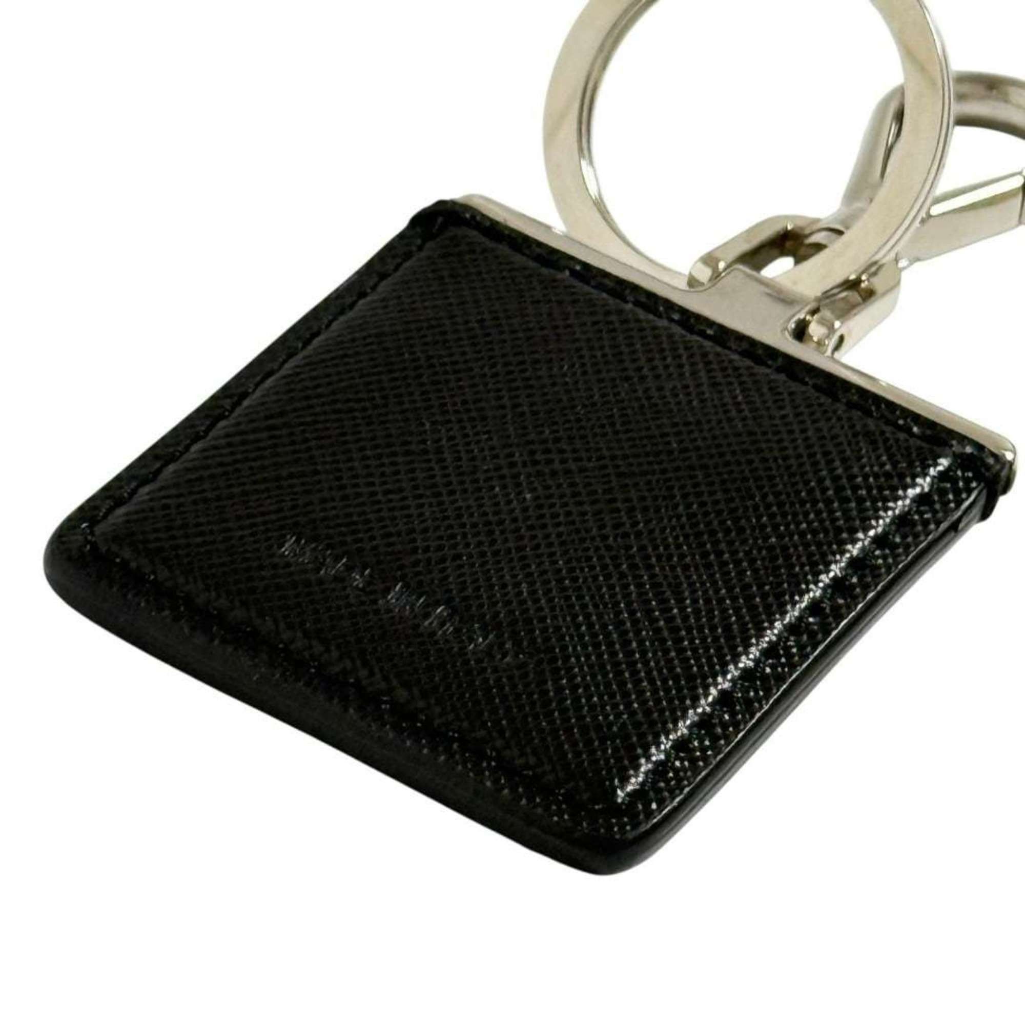 Prada Prada Men's Keychain Key Ring with Ship Motif, Black and Silver Size ONE SIZE - 6 Thumbnail