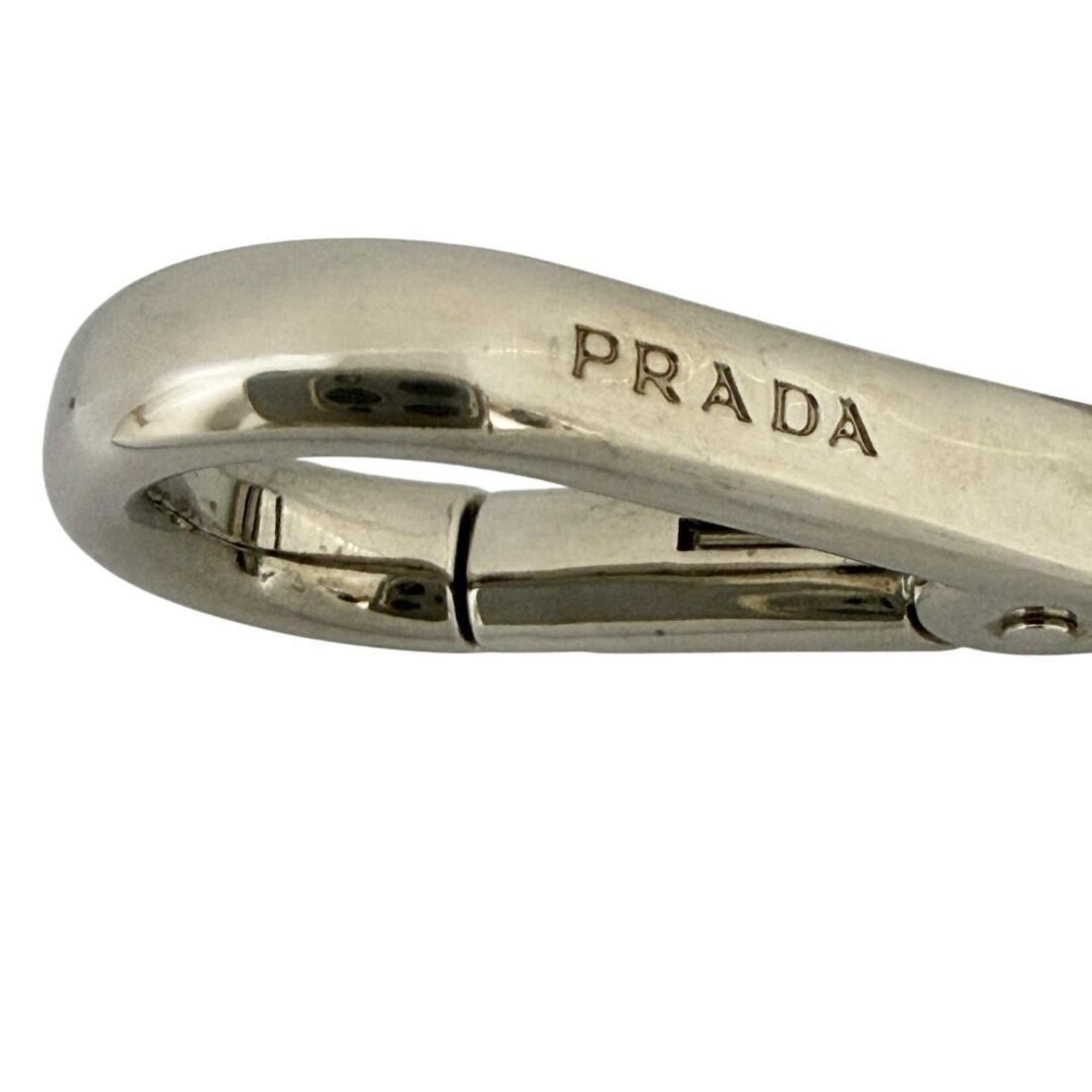 Prada Prada Men's Keychain Key Ring with Ship Motif, Black and Silver Size ONE SIZE - 7 Thumbnail