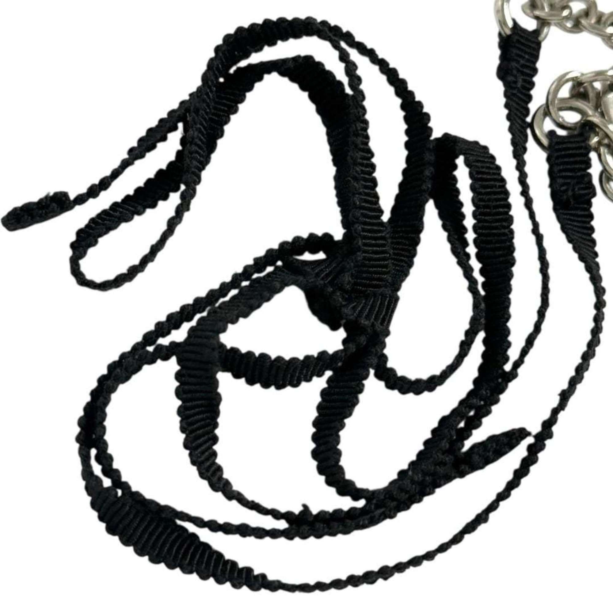 Prada Prada Women's Skull Pendant Necklace Chain in Black Size ONE SIZE - 3 Thumbnail