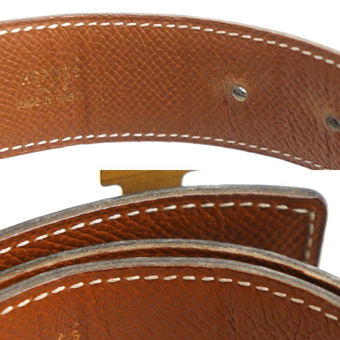 Hermes Hermes Hermès H Belt65 Leather Belt Leather Belt Stamp Z DUTY FREE for USA Size ONE SIZE - 5 Thumbnail
