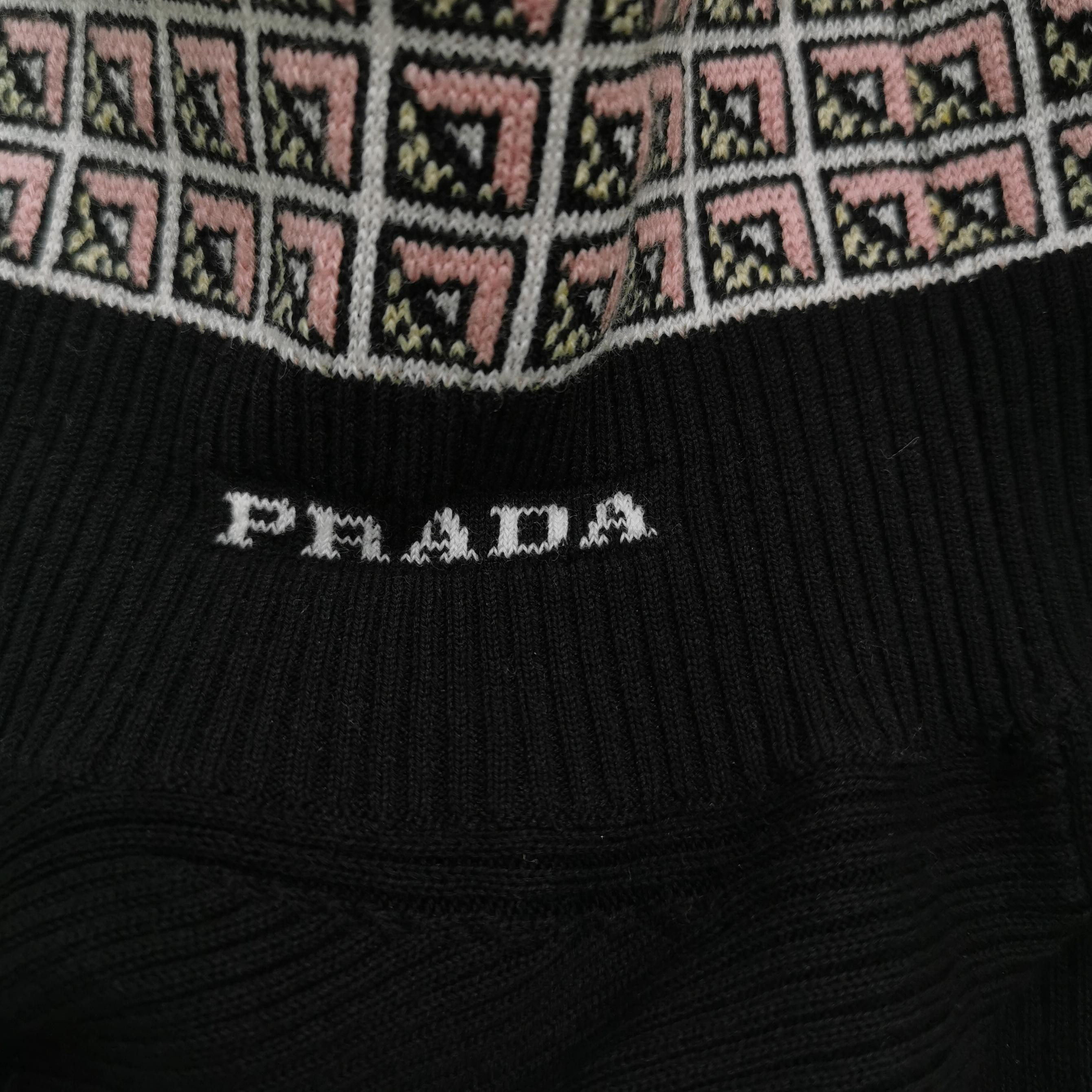 Prada Prada Colorblock Turtleneck Cotton Sweater XL Size US XXL / EU 58 / 5 - 6 Thumbnail