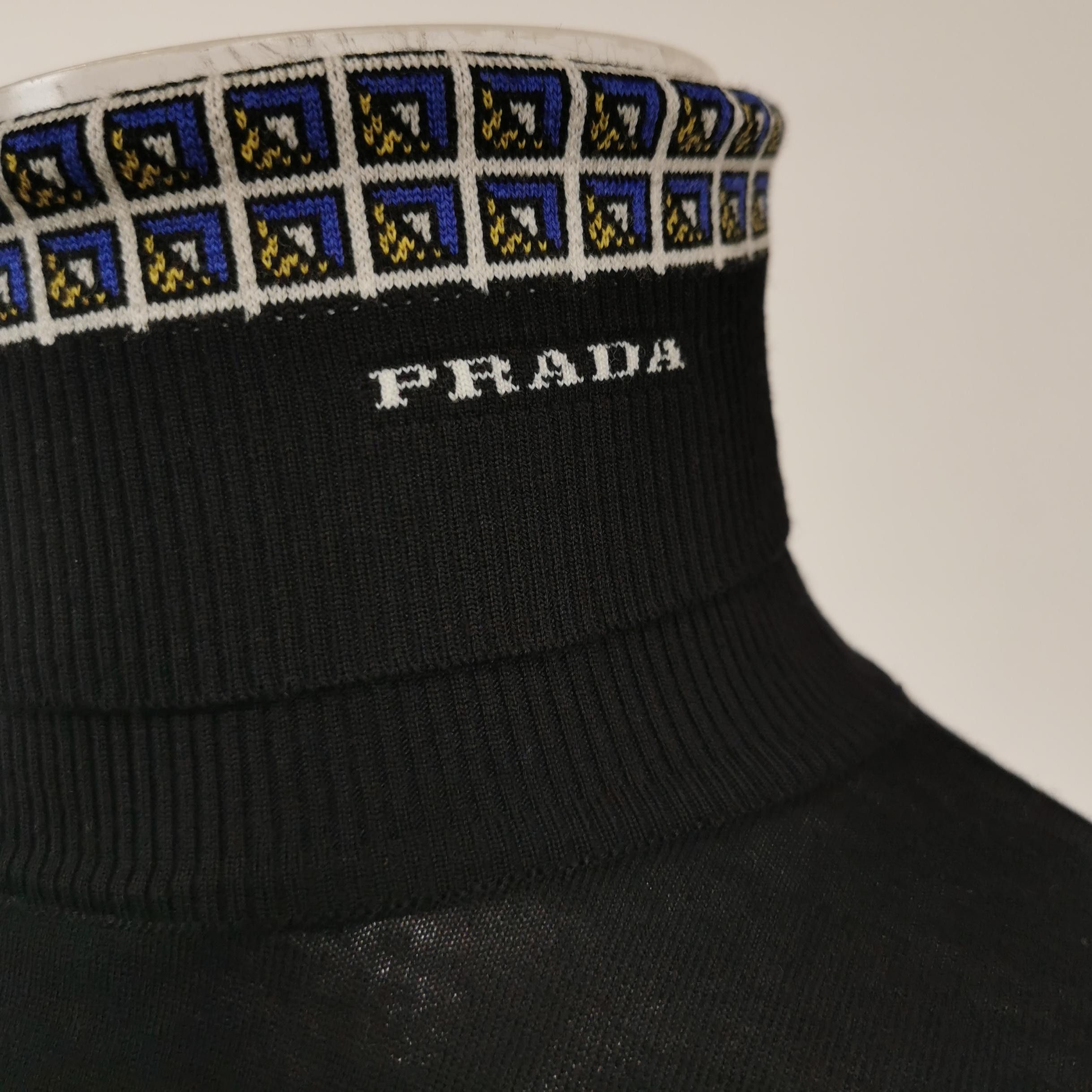 Prada Prada Wool Blend Logo Turtleneck Sweater L Size US L / EU 52-54 / 3 - 5 Thumbnail