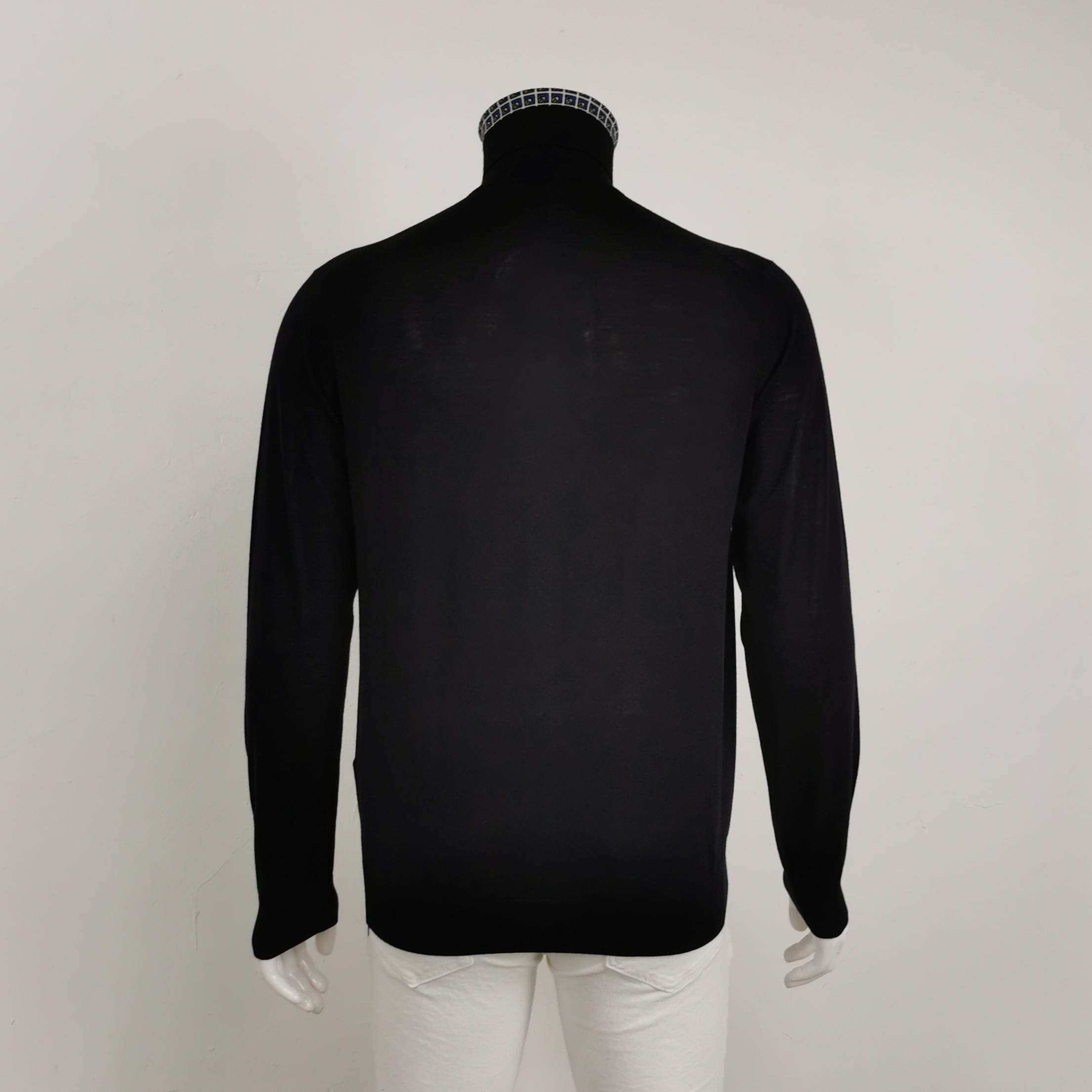 Prada Prada Wool Blend Logo Turtleneck Sweater L Size US L / EU 52-54 / 3 - 3 Thumbnail