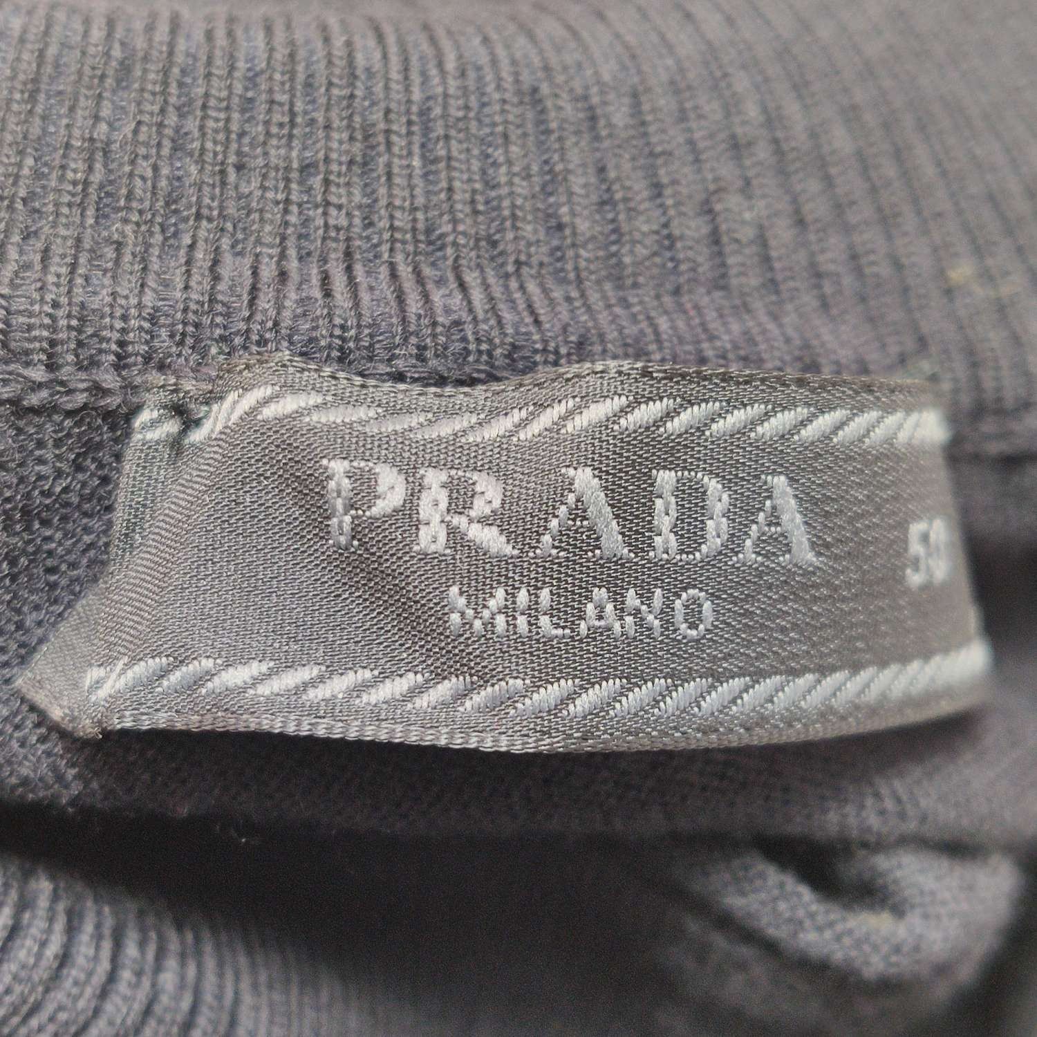 Prada Prada Wool Blend Logo Turtleneck Sweater L Size US L / EU 52-54 / 3 - 10 Thumbnail