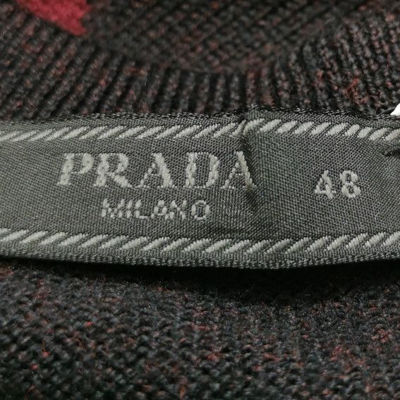 Prada Prada Colorblock V-Neck Wool Knit Sweater Size US M / EU 48-50 / 2 - 7 Thumbnail