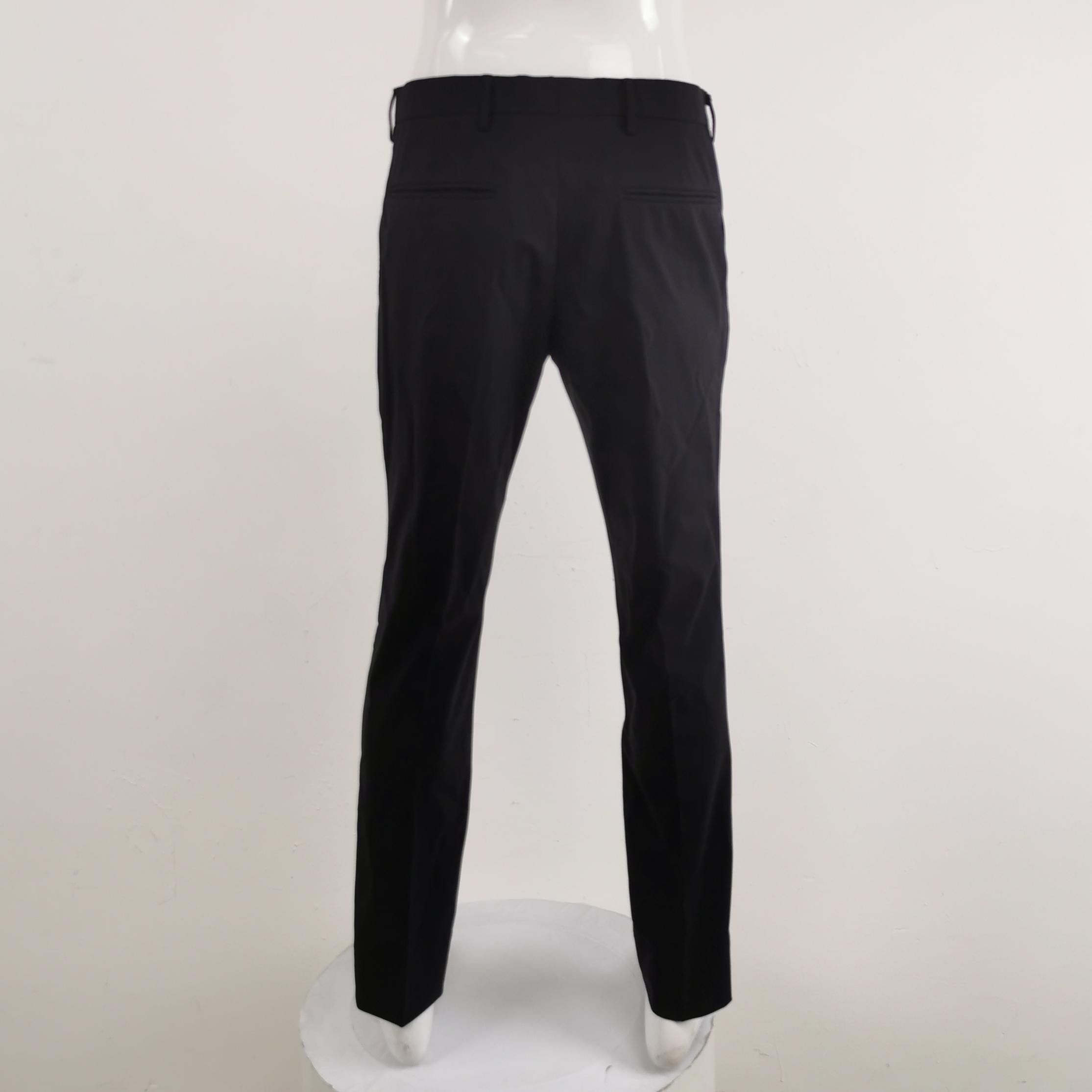 Prada Black Tailored Straight-Leg Dress Pants Size US 28 / EU 44 - 4 Thumbnail