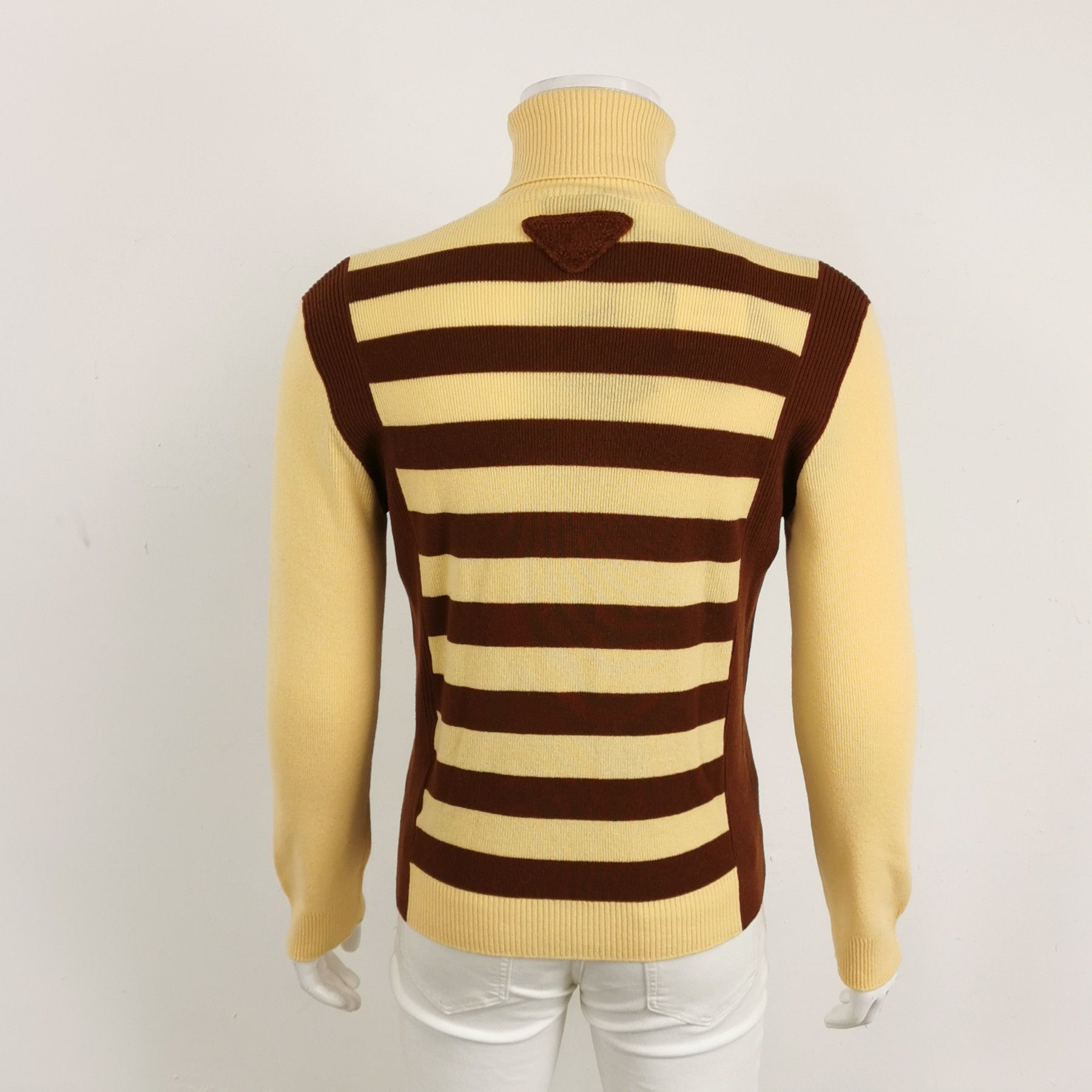 Prada Prada Wool Colorblock Stripe Turtleneck Sweater Size US XXL / EU 58 / 5 - 4 Thumbnail