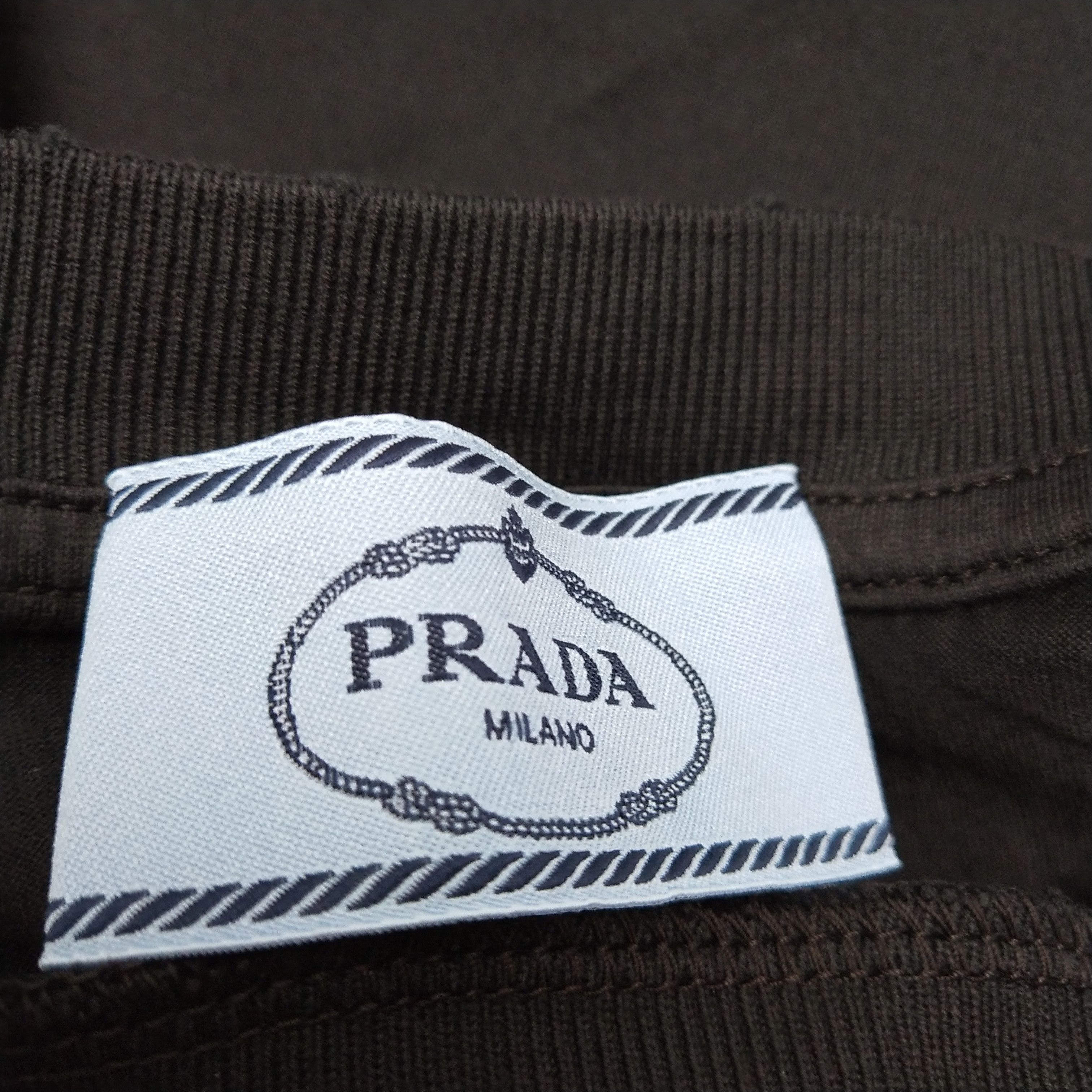 Prada Prada XS Solid Cotton Logo Tank Top Size US XS / EU 42 / 0 - 10 Thumbnail