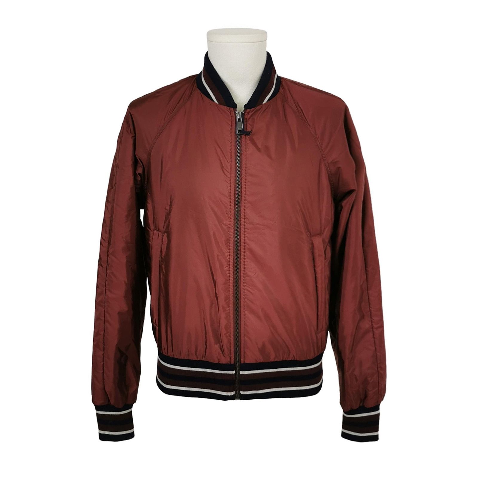 Prada Prada Burgundy Bomber Jacket Size L/50 Size US S / EU 44-46 / 1 - 2 Thumbnail