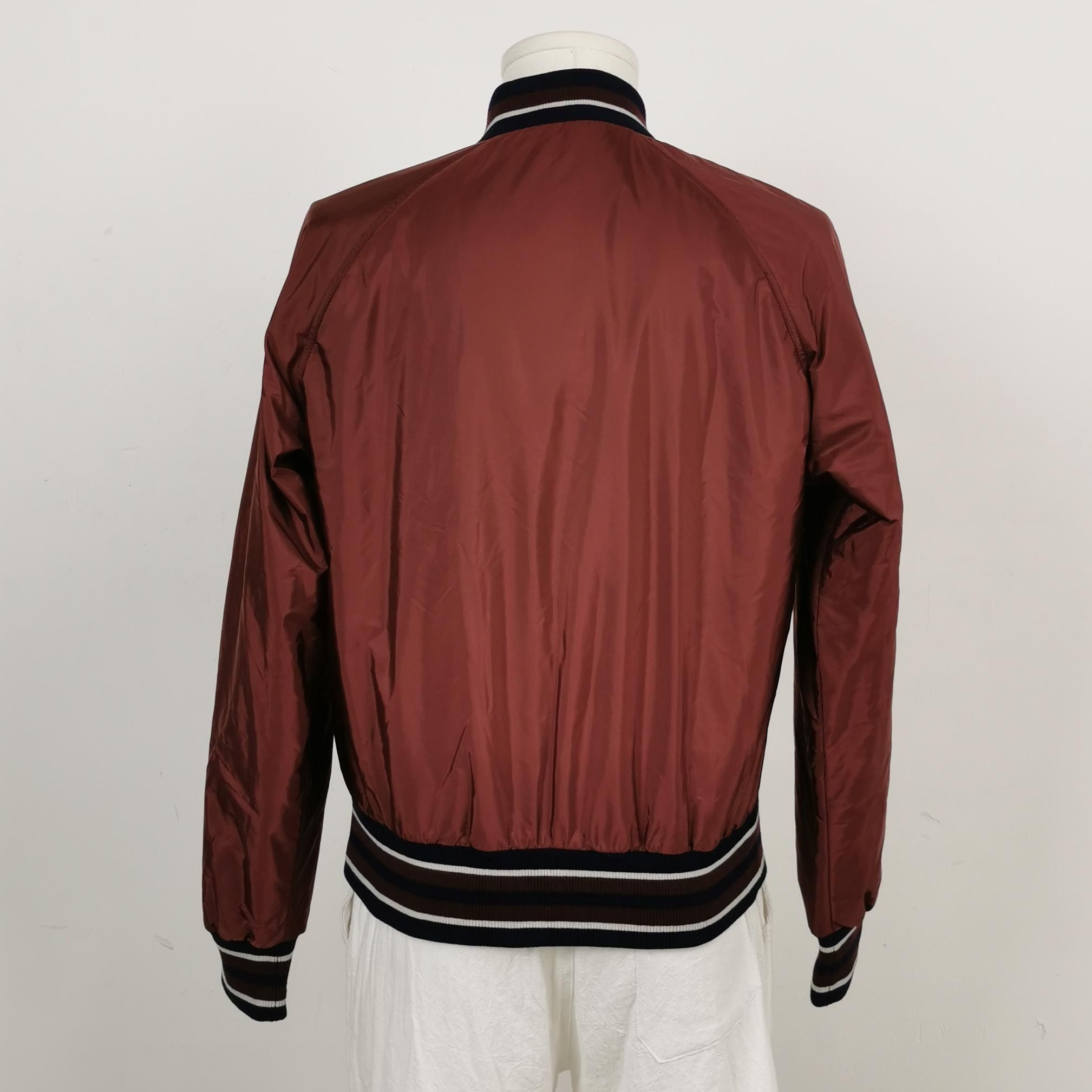 Prada Prada Burgundy Bomber Jacket Size L/50 Size US S / EU 44-46 / 1 - 3 Thumbnail