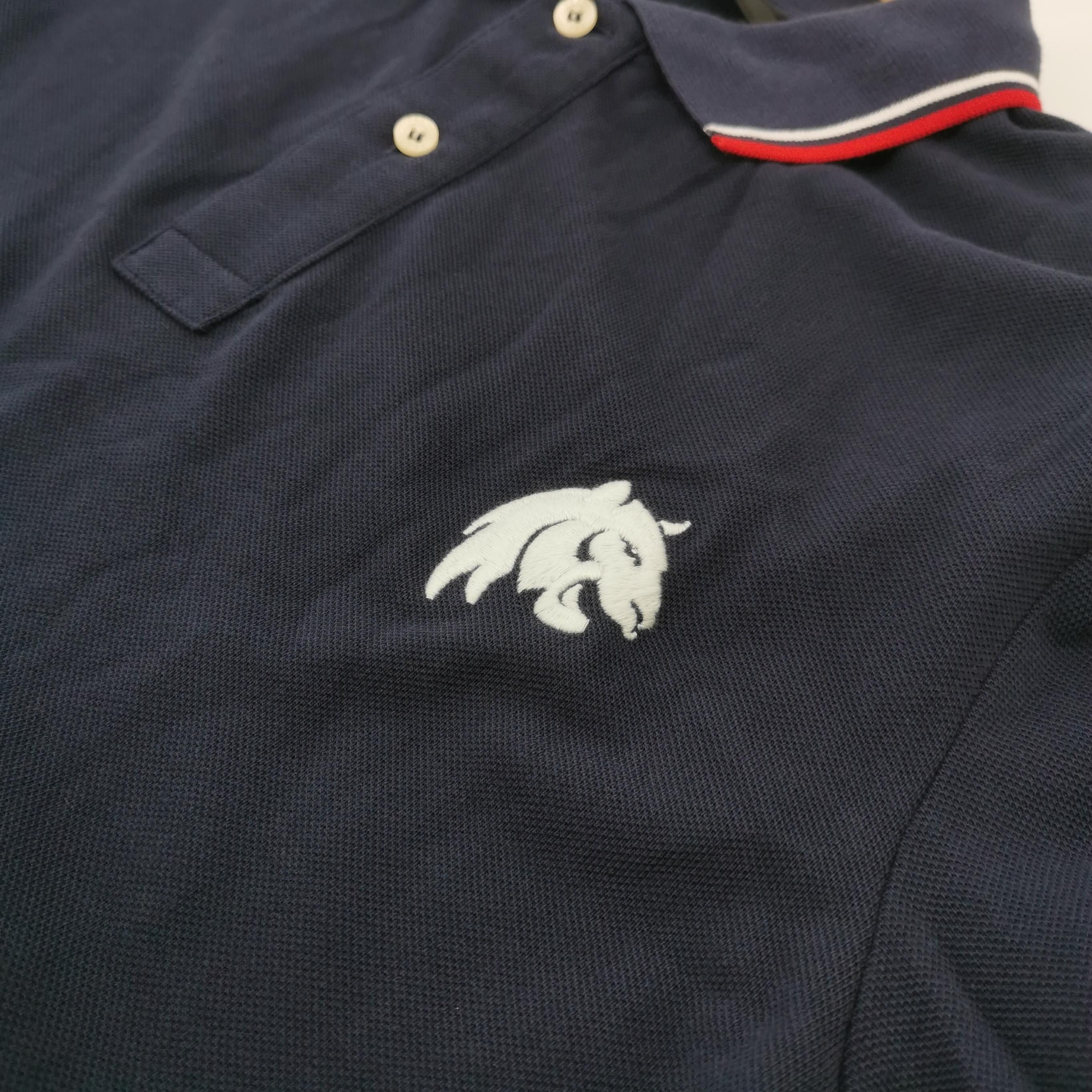Prada Prada Navy Polo Shirt with Trim & Logo Size US L / EU 52-54 / 3 - 7 Thumbnail