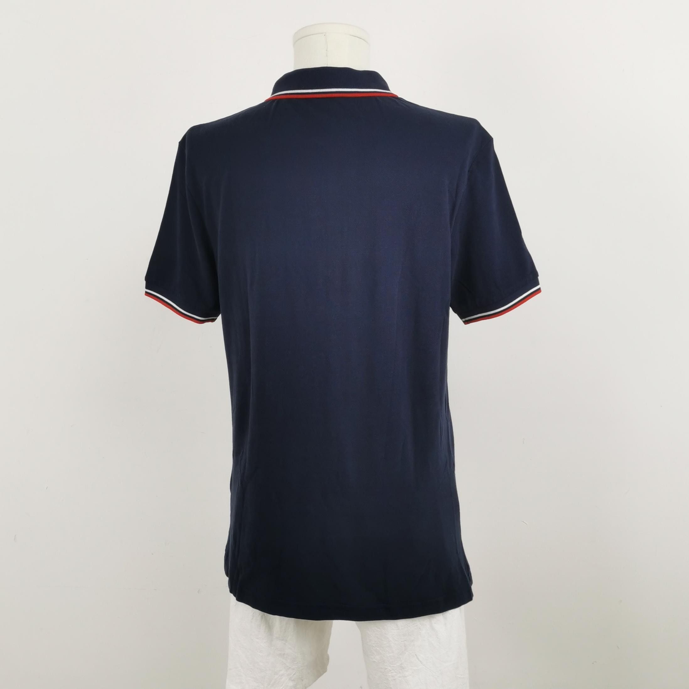 Prada Prada Navy Polo Shirt with Trim & Logo Size US L / EU 52-54 / 3 - 6 Thumbnail