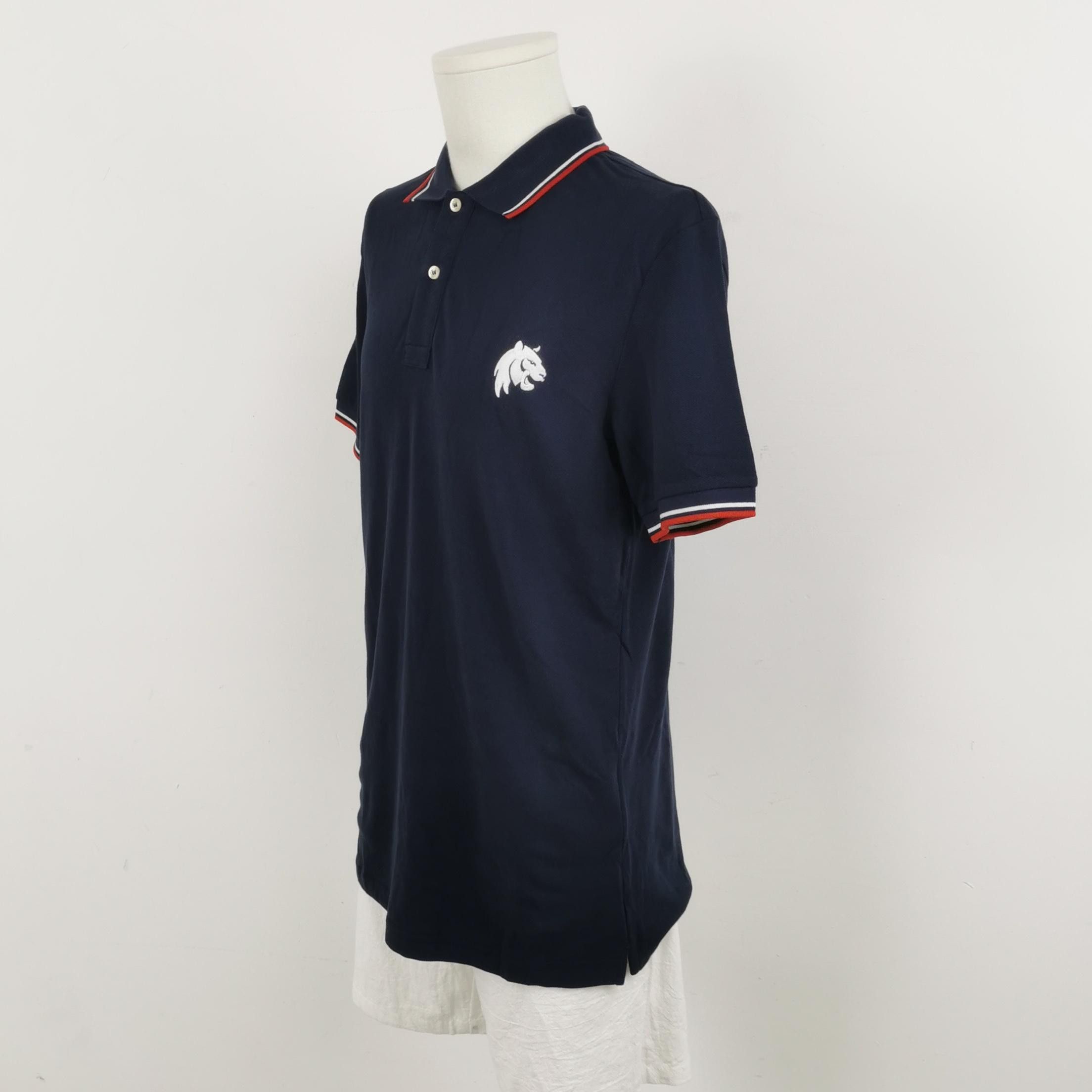 Prada Prada Navy Polo Shirt with Trim & Logo Size US L / EU 52-54 / 3 - 4 Thumbnail