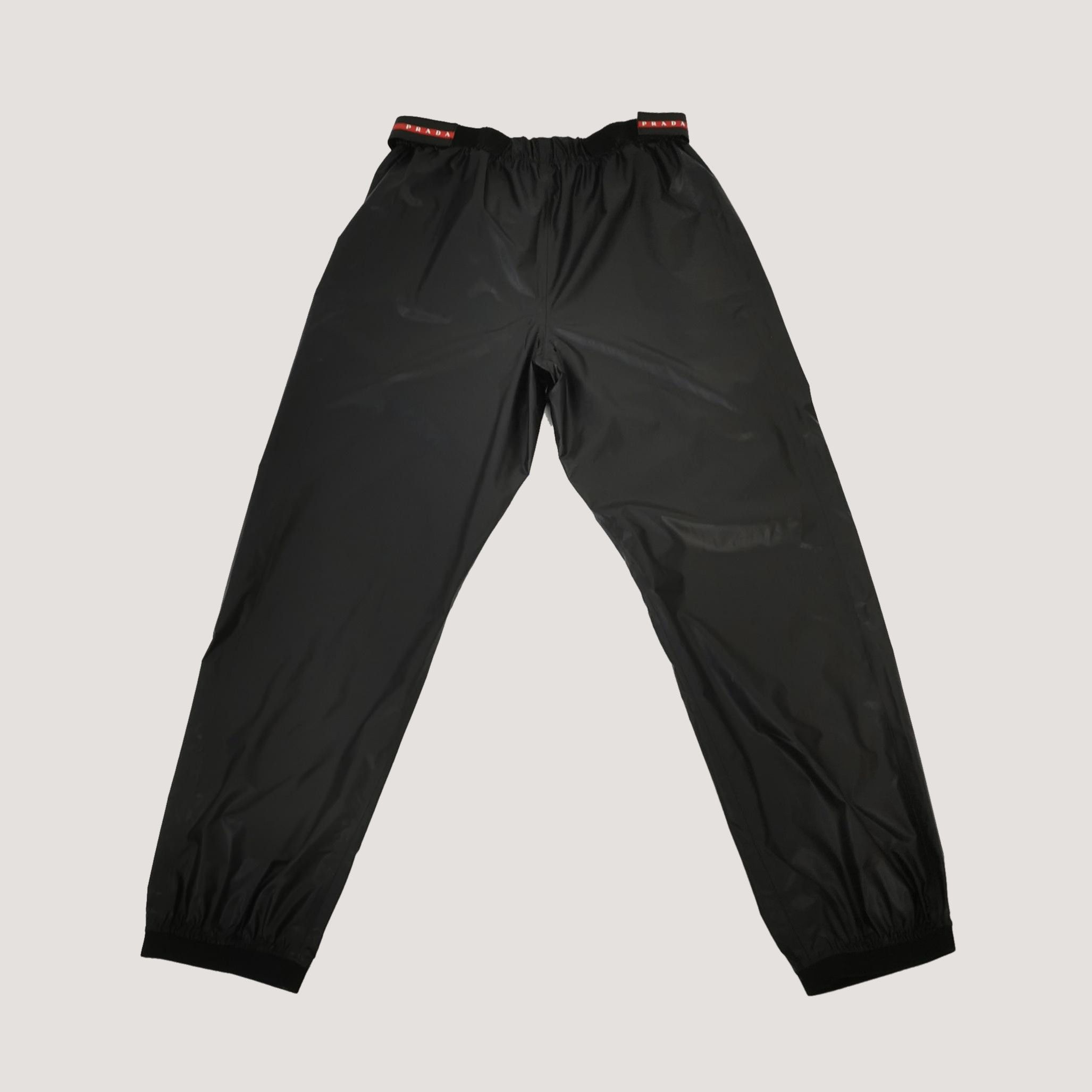 Prada Prada Letter Logo L Size Black Pants Size US 30 / EU 46 - 4 Thumbnail