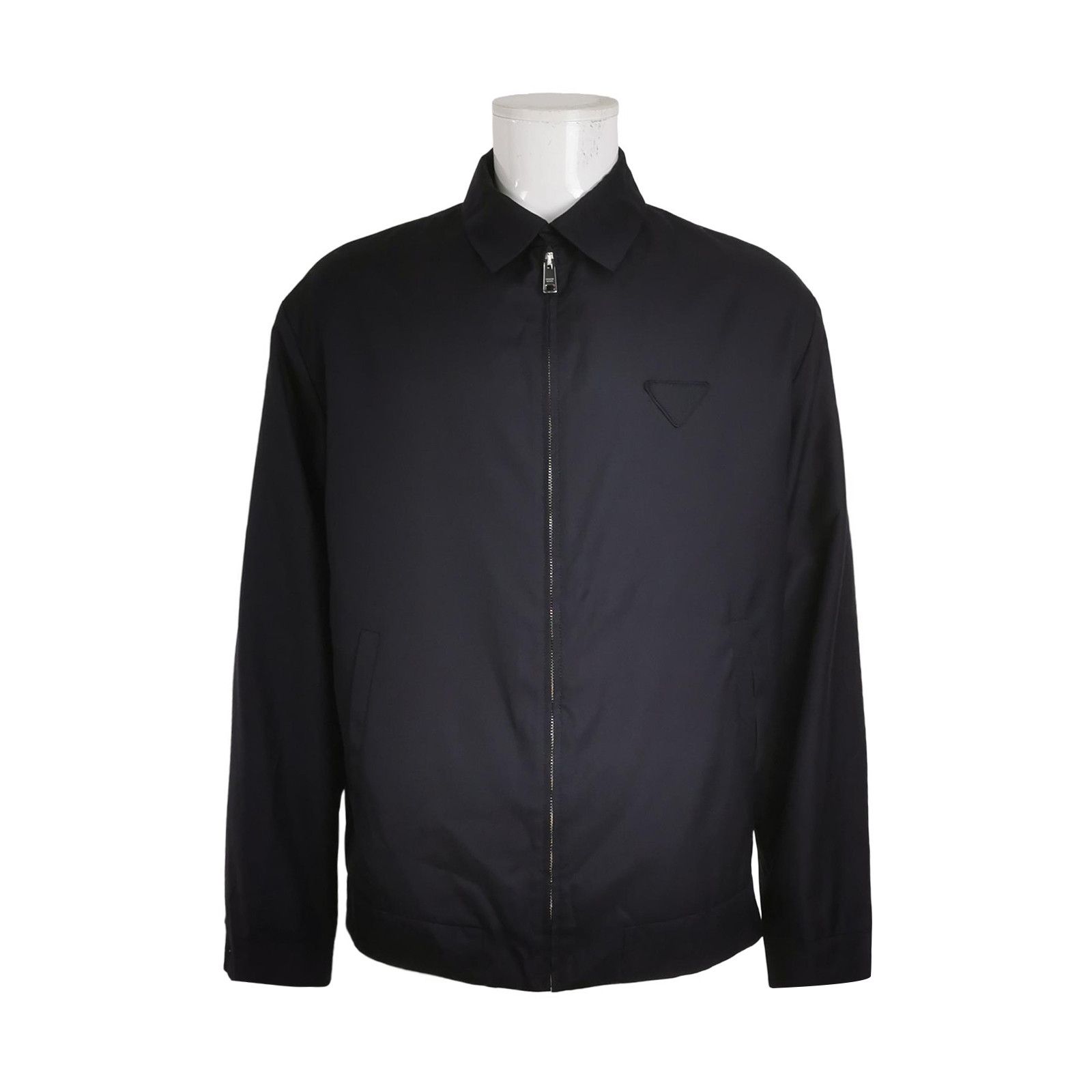 Prada Prada Black Zip-Front Collar Jacket M Size US M / EU 48-50 / 2 - 2 Thumbnail