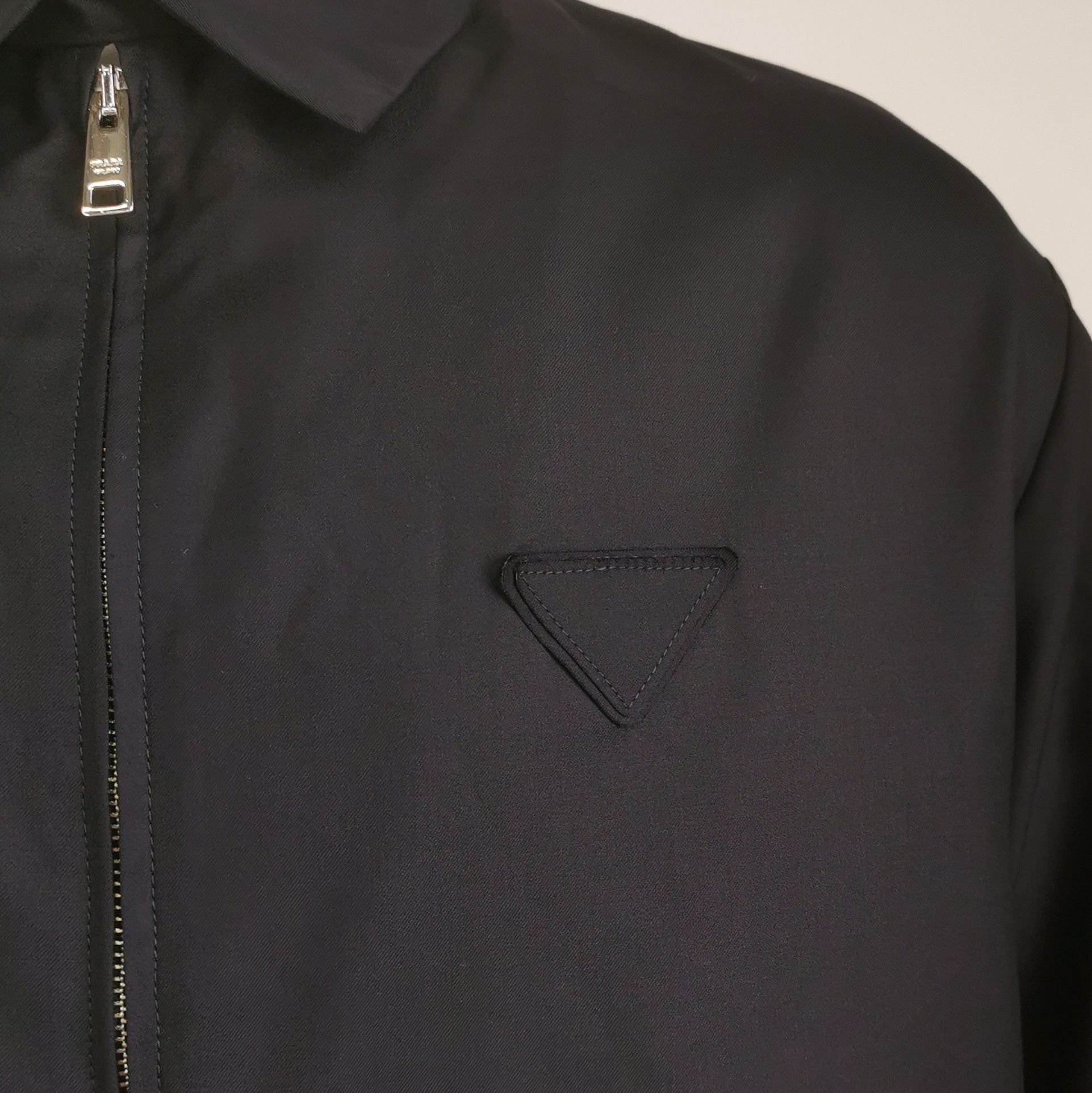 Prada Prada Black Zip-Front Collar Jacket M Size US M / EU 48-50 / 2 - 6 Thumbnail