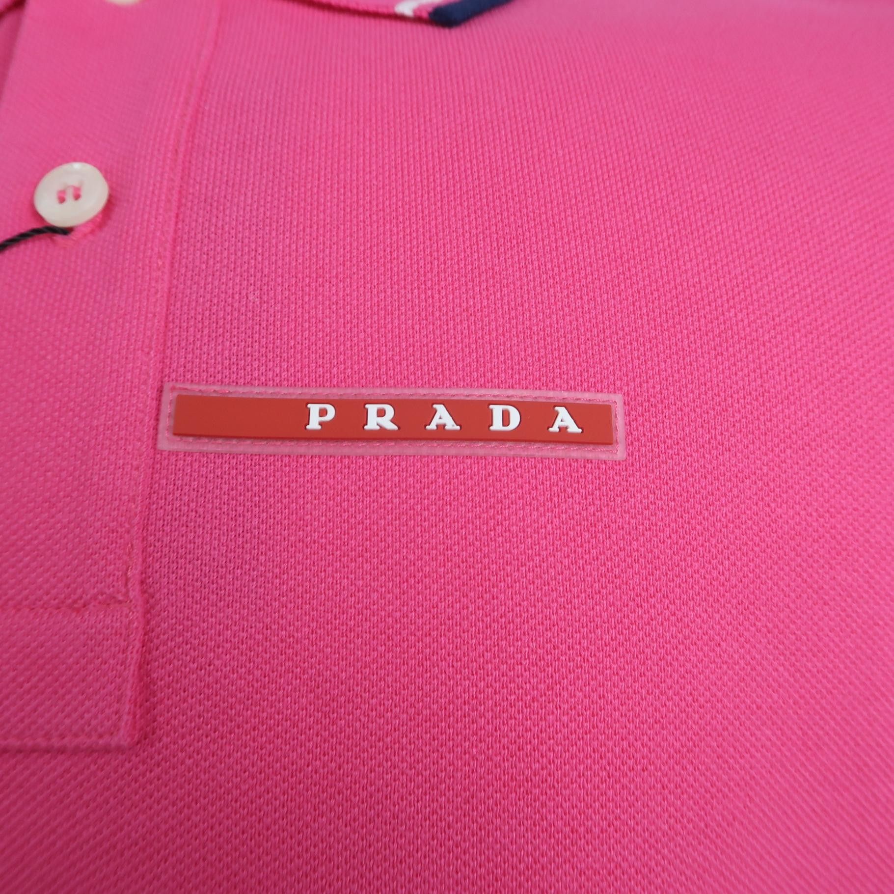Prada Prada M Size Cotton Logo Polo T-Shirt Size US M / EU 48-50 / 2 - 5 Thumbnail