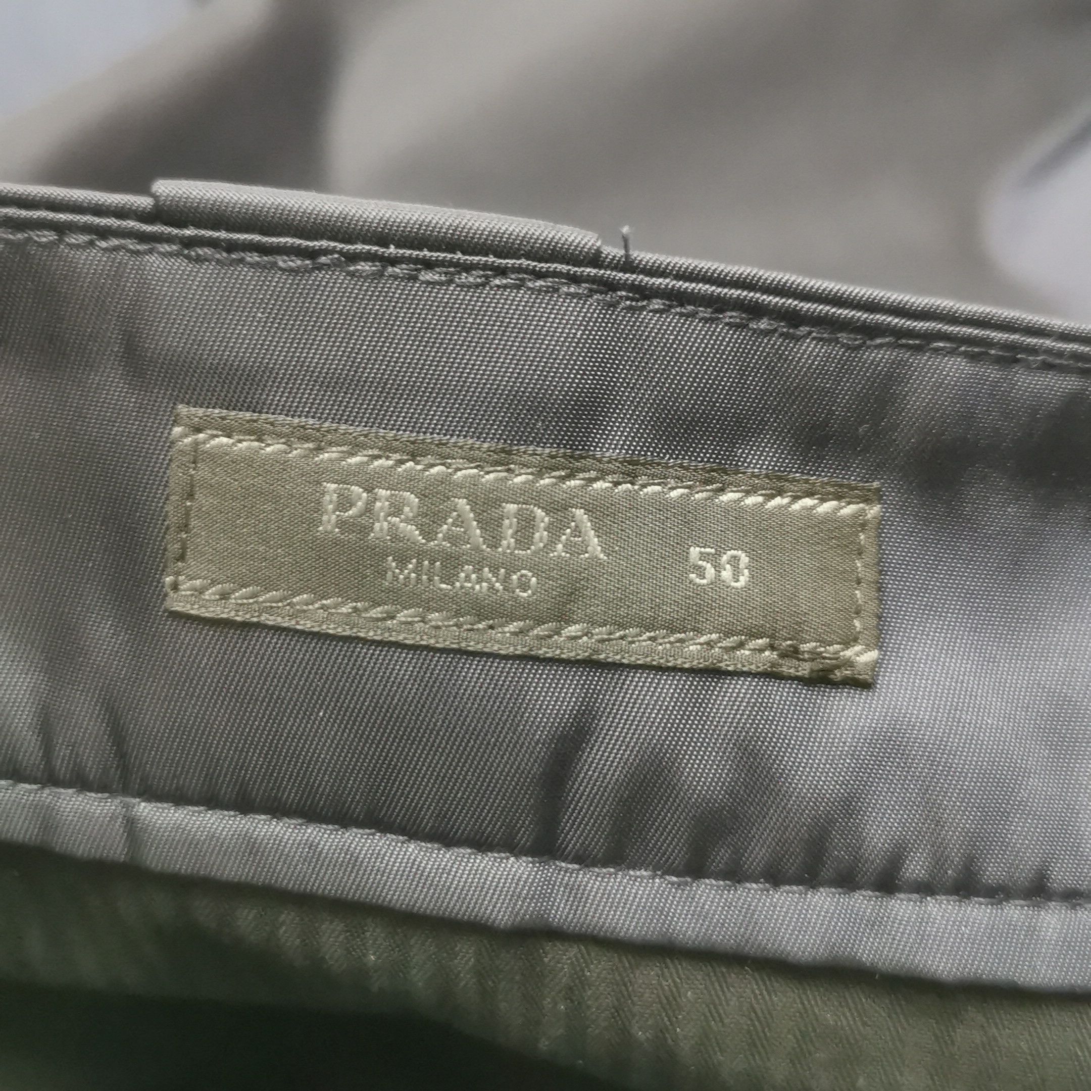 Prada Prada L Size Solid Cotton Logo Pants Size US 28 / EU 44 - 11 Thumbnail