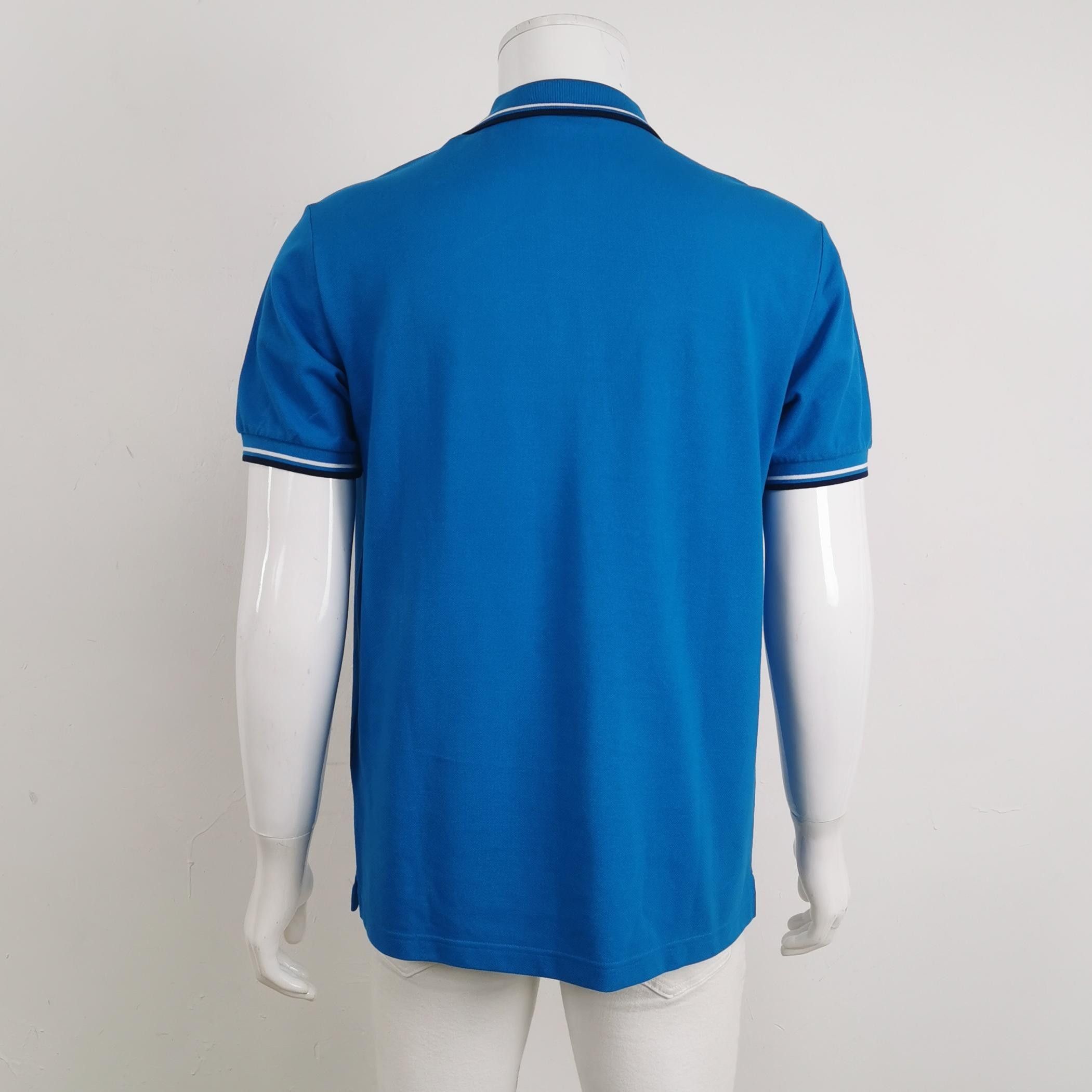 Prada Prada Blue Cotton Polo Shirt M Size US XL / EU 56 / 4 - 3 Thumbnail
