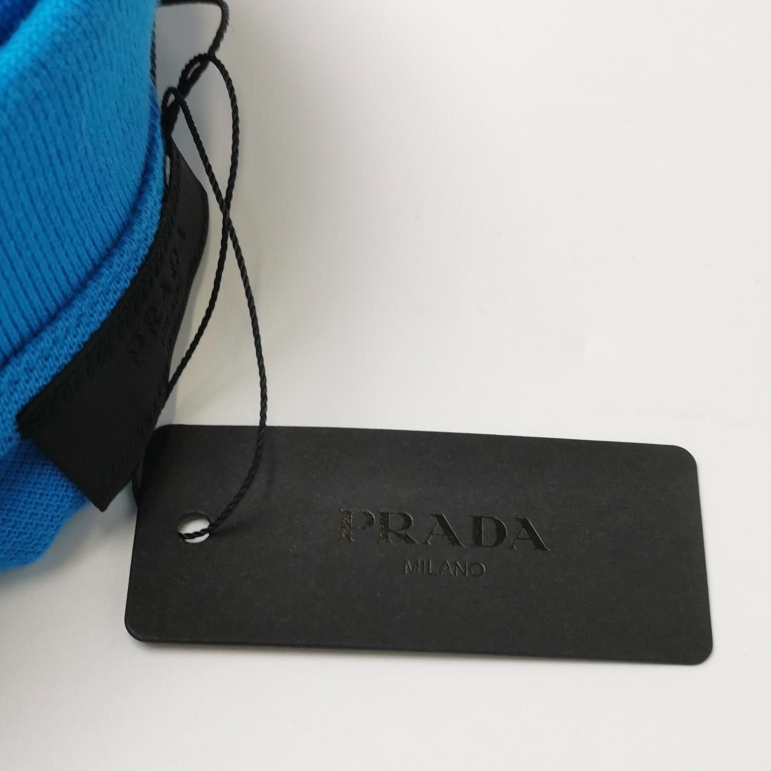 Prada Prada Blue Cotton Polo Shirt M Size US XL / EU 56 / 4 - 8 Thumbnail